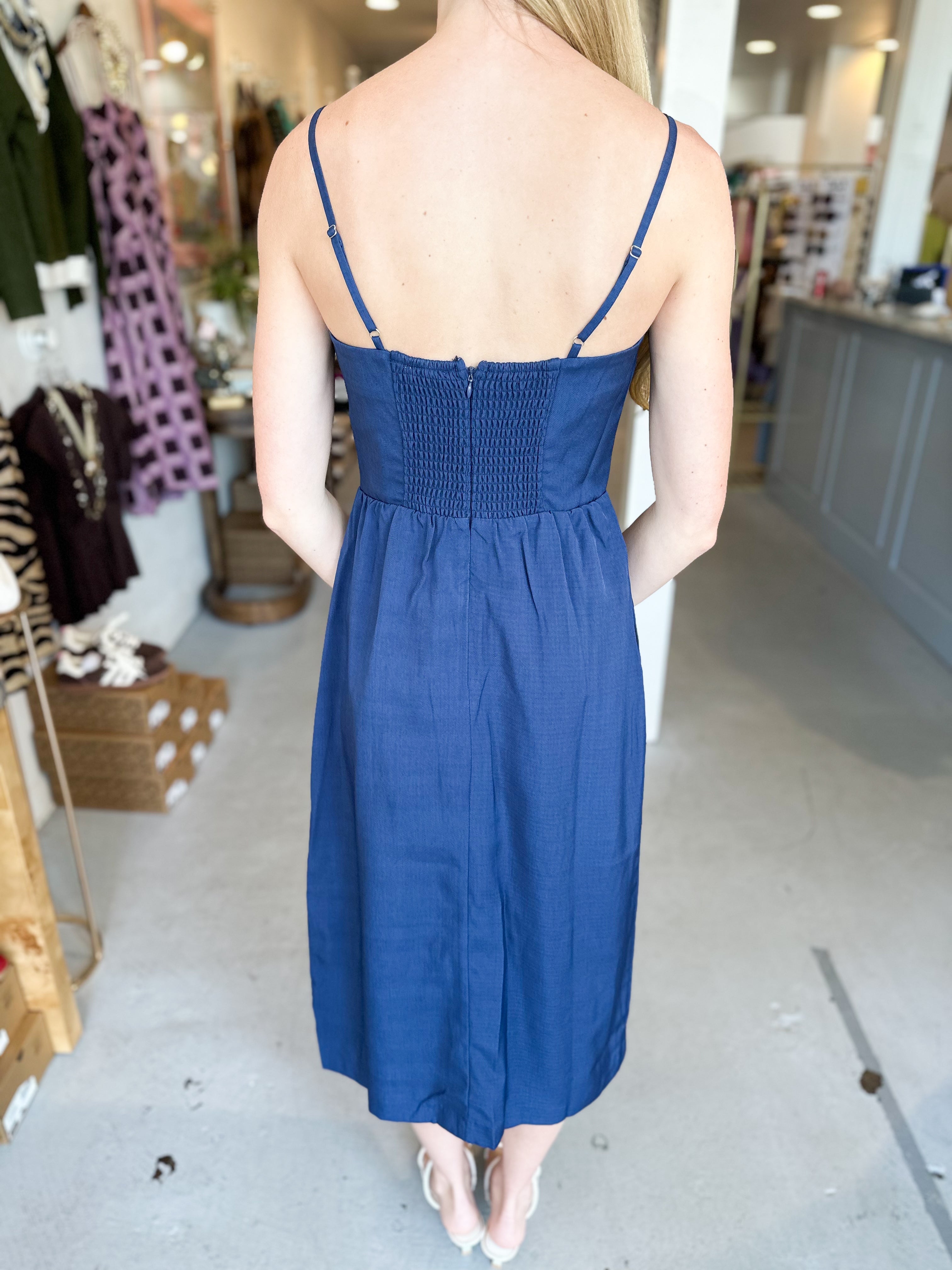 Statement Flower Midi Dress