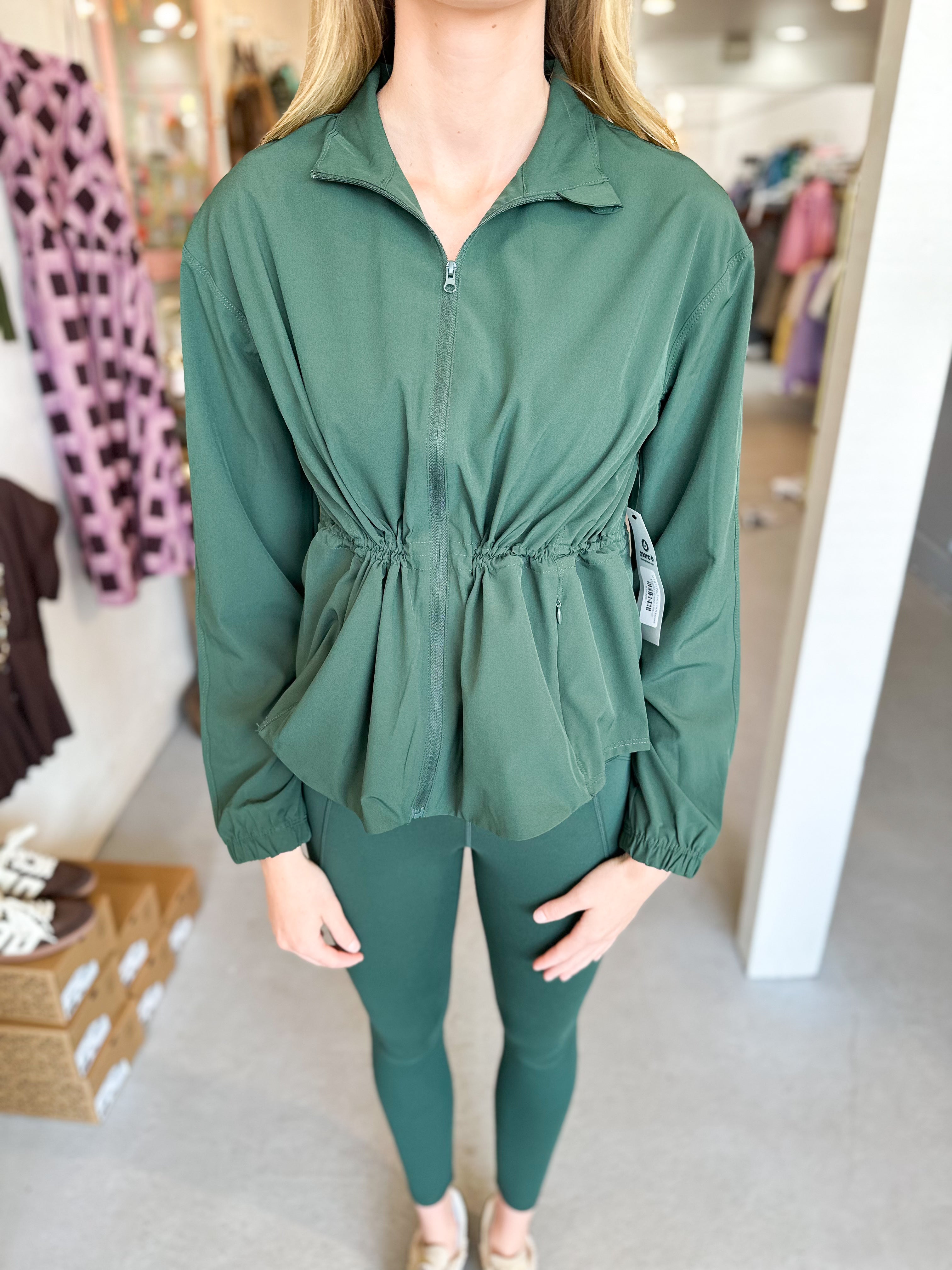 Peplum Cinch Jacket