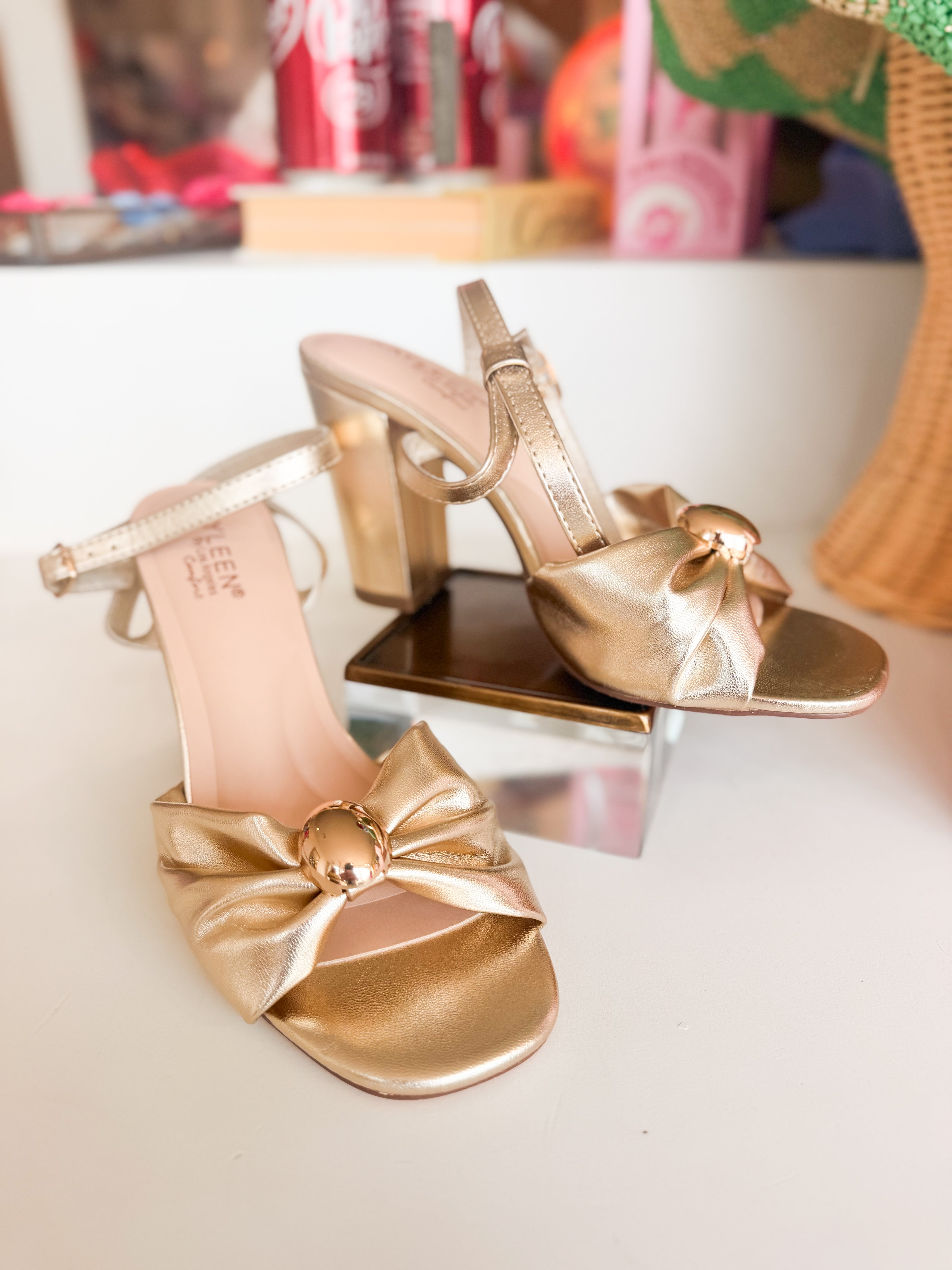 Gold Metallic Heel
