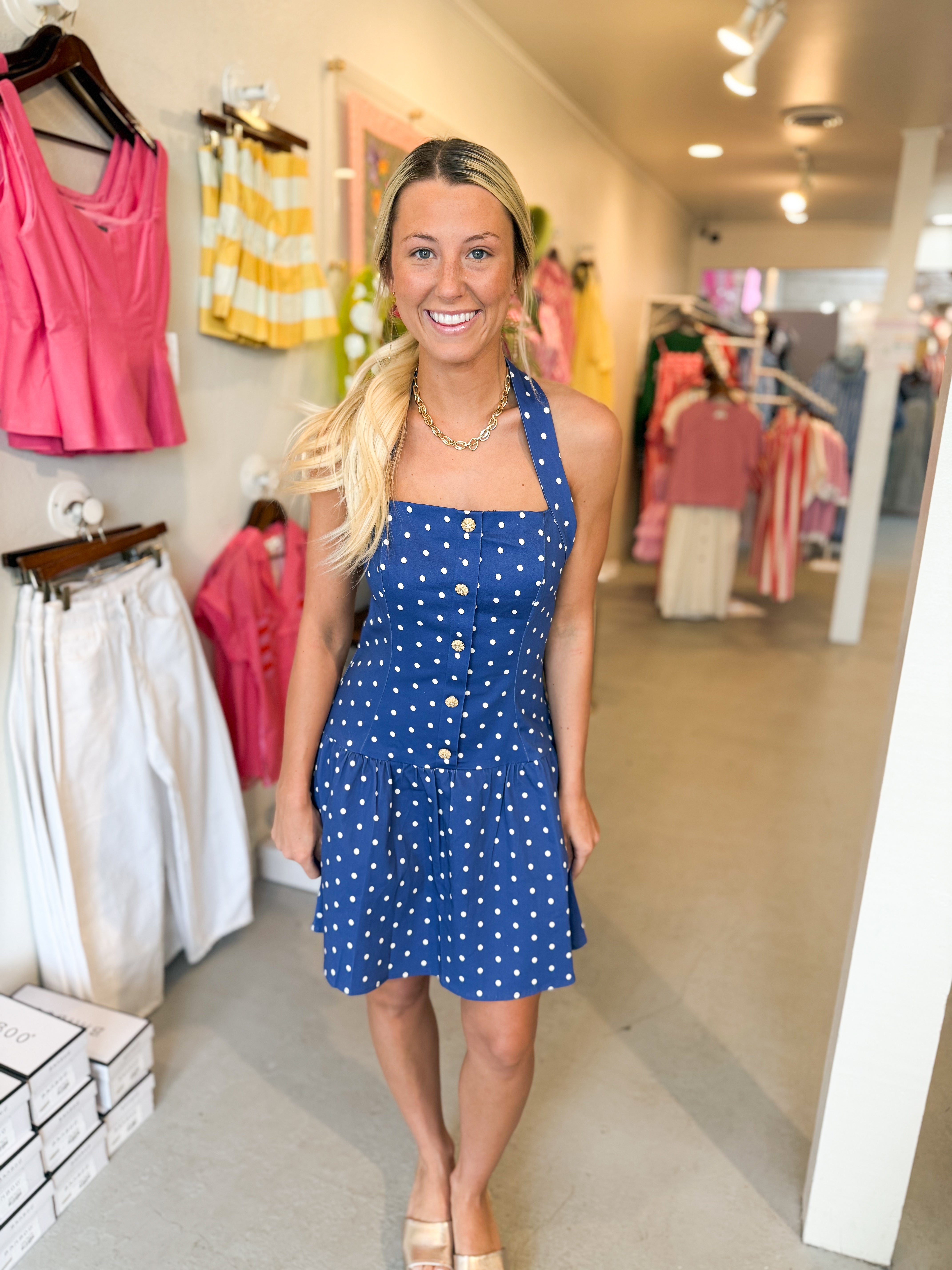 Button Me Up Darling Dress