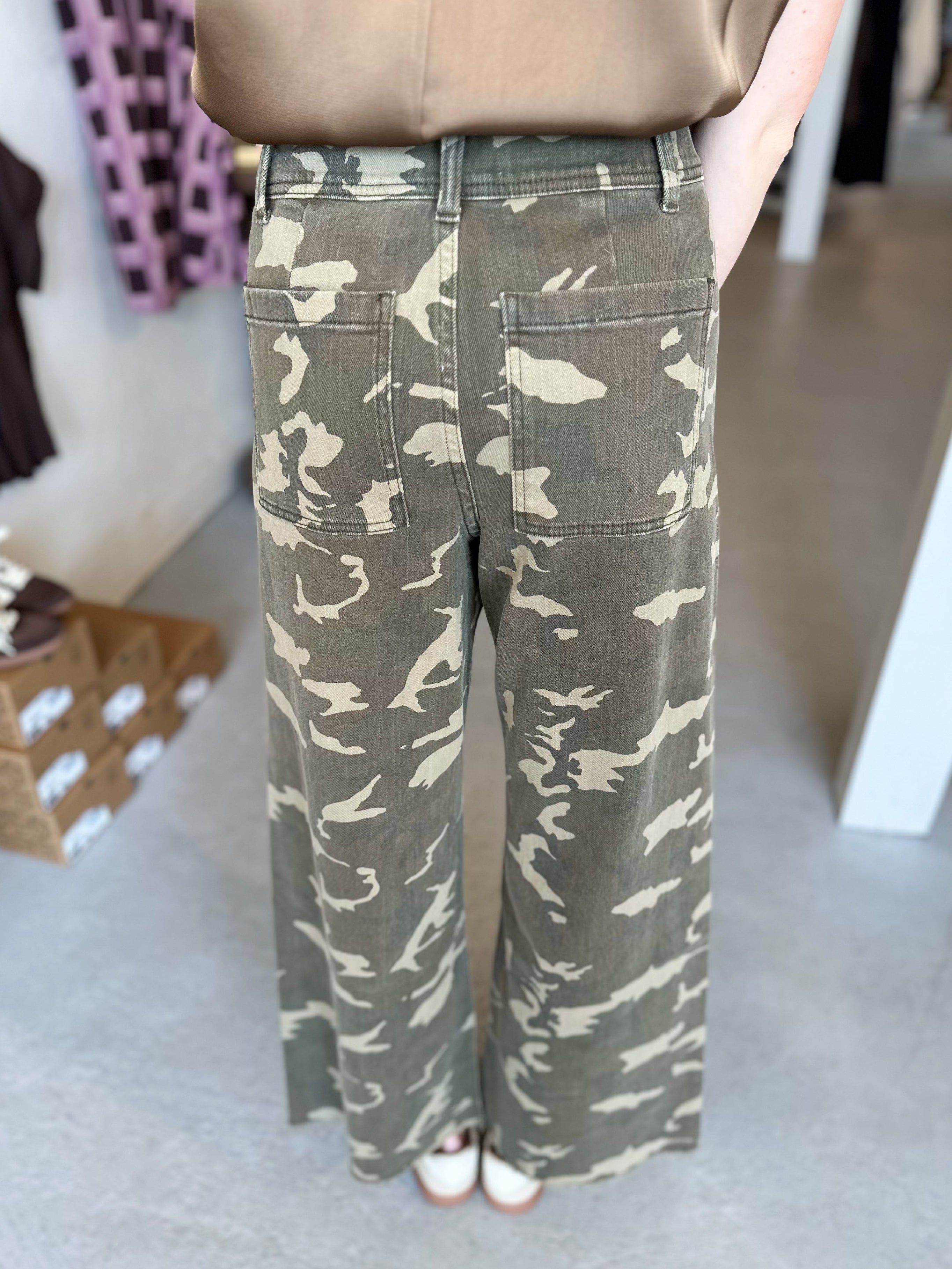 Camouflage Print Pants
