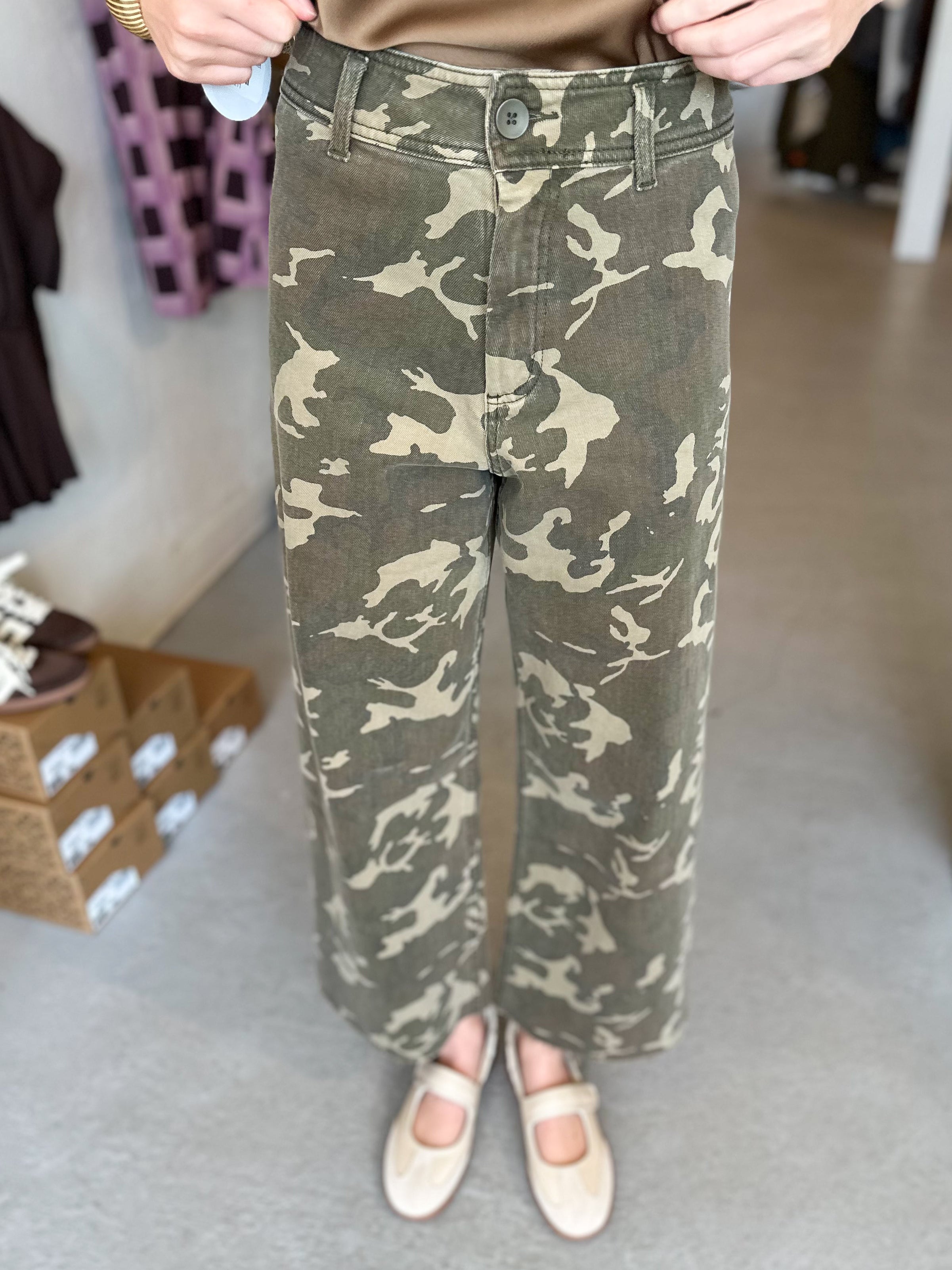 Camouflage Print Pants