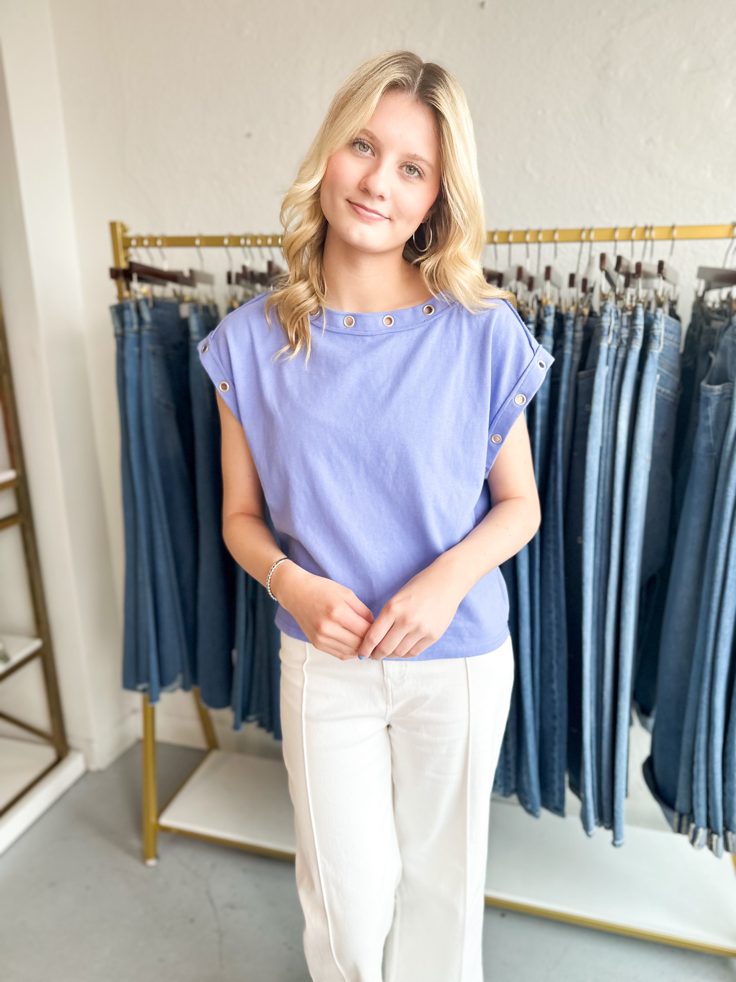 Statement Grommet Top