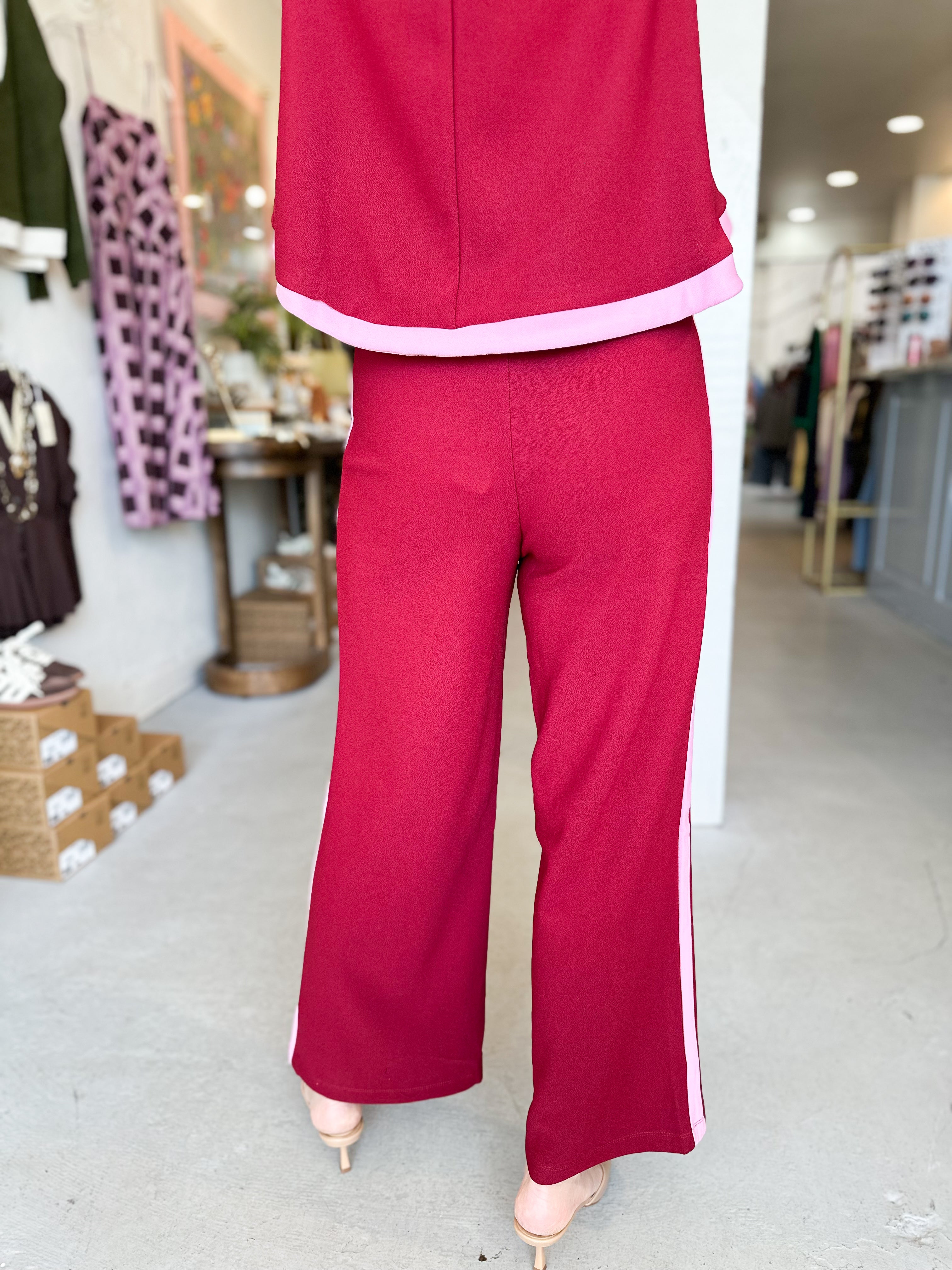 Contrast Swing Pants