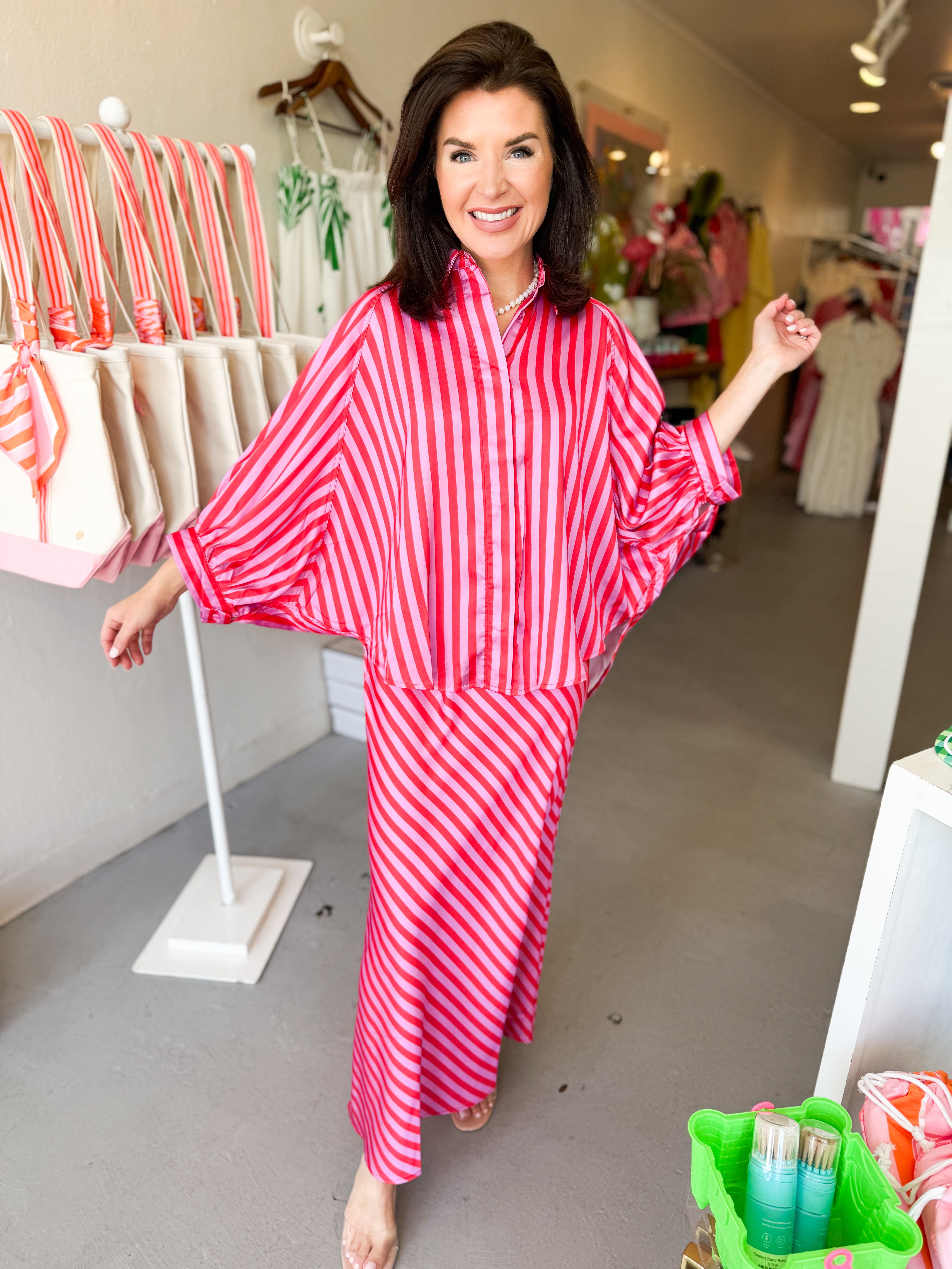 Oversize Dolman Sleeve Blouse