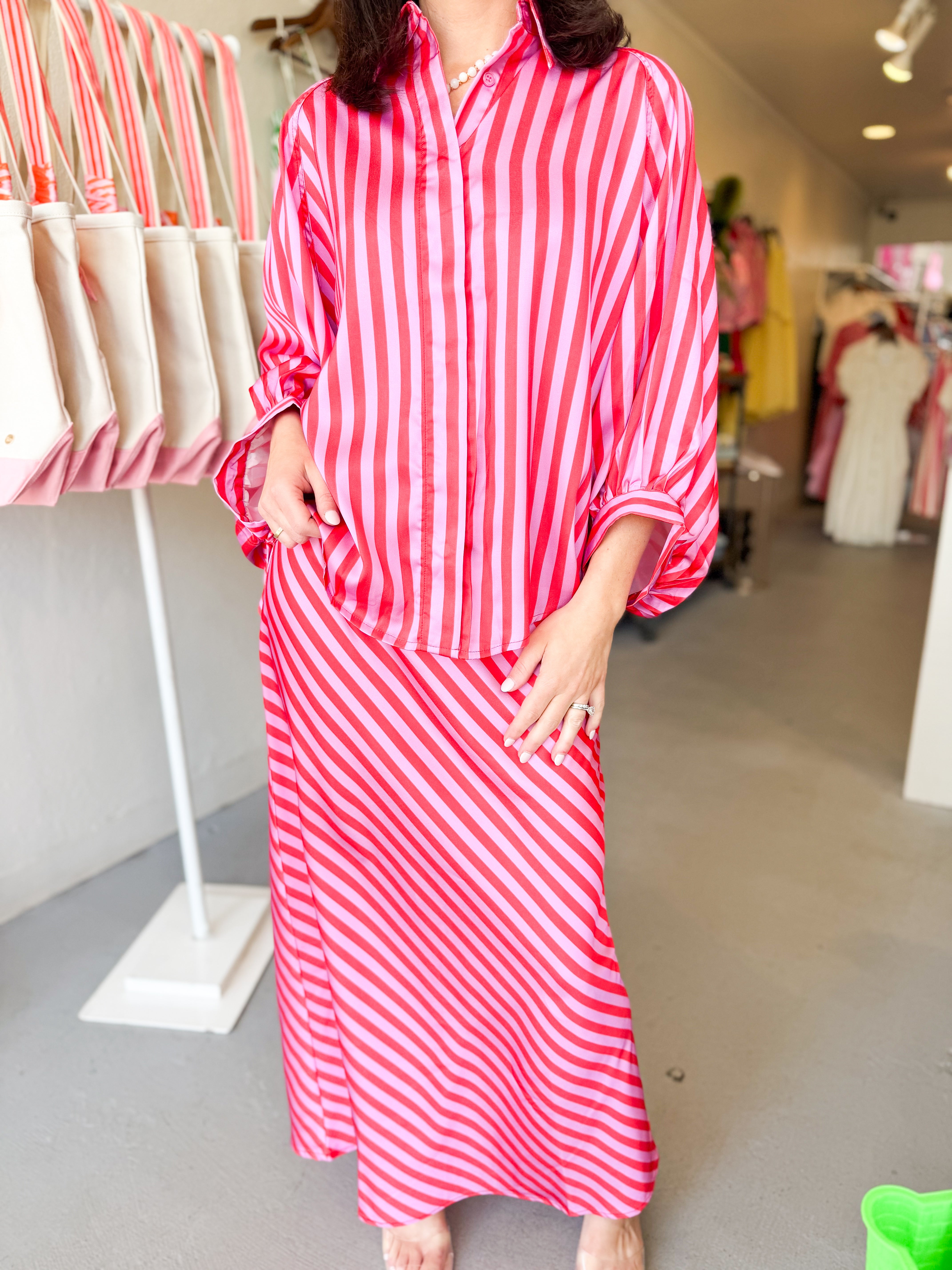 Oversize Dolman Sleeve Blouse