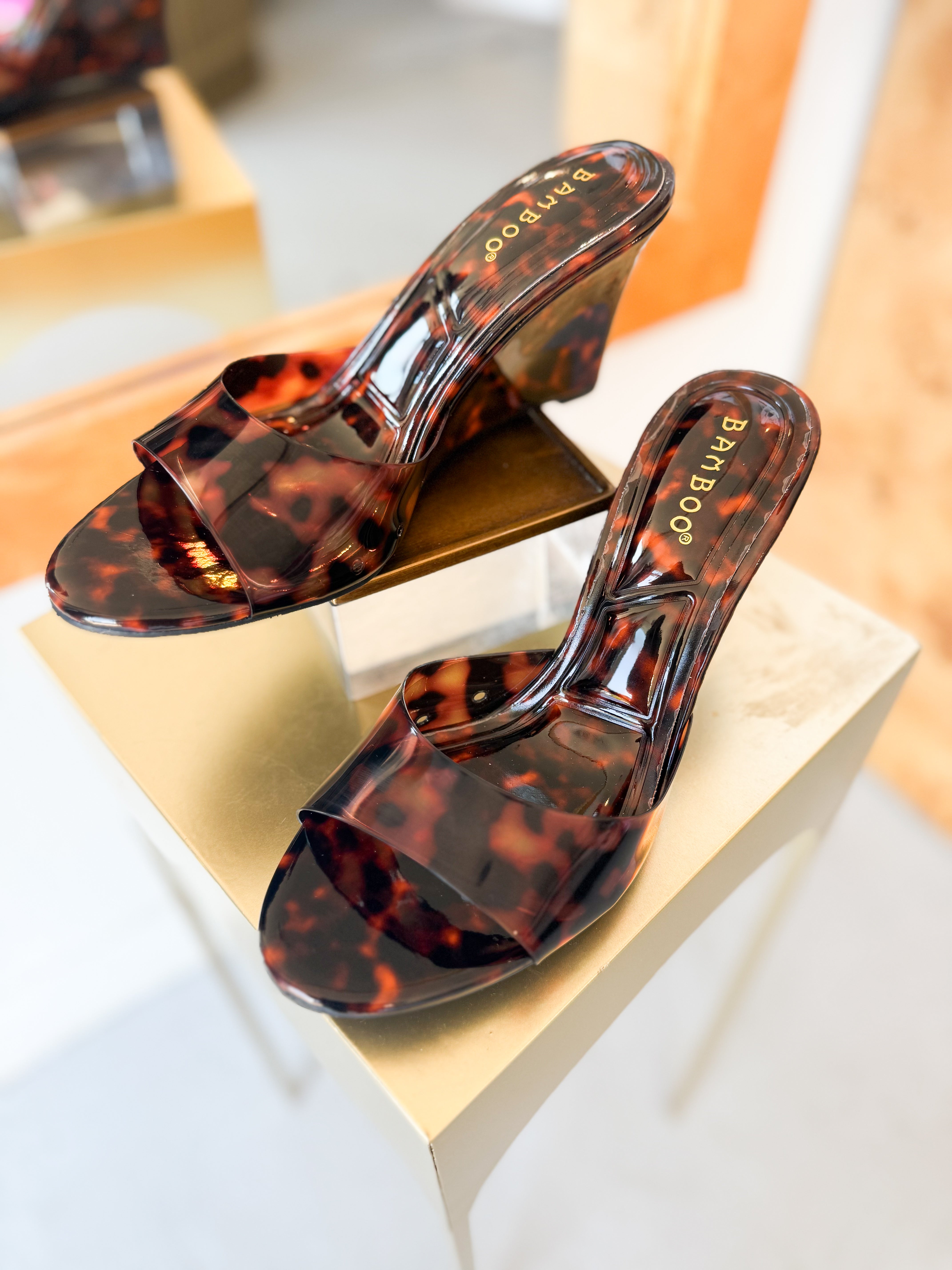 Tortoise Shell Jelly Heel
