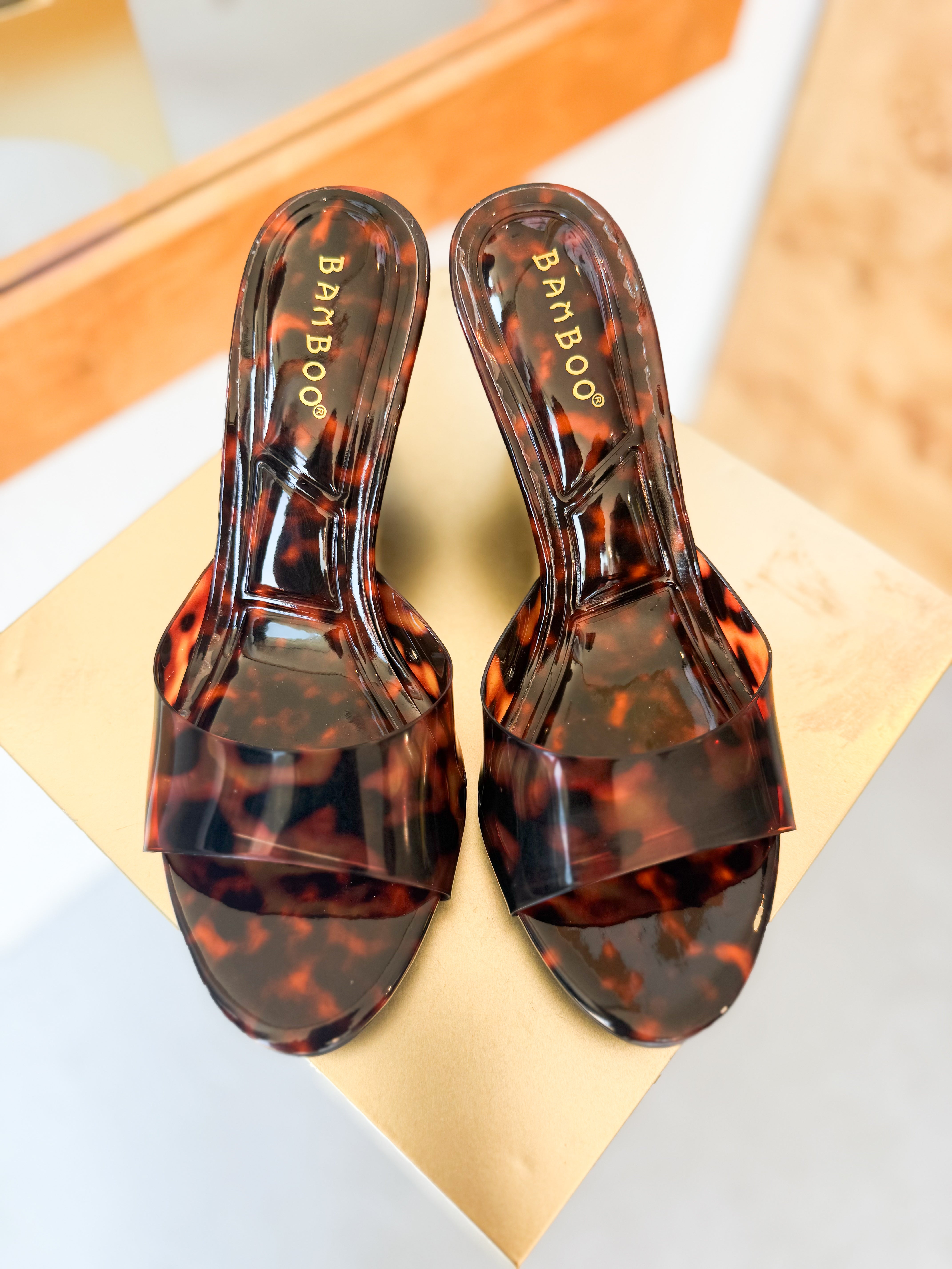 Tortoise Shell Jelly Heel