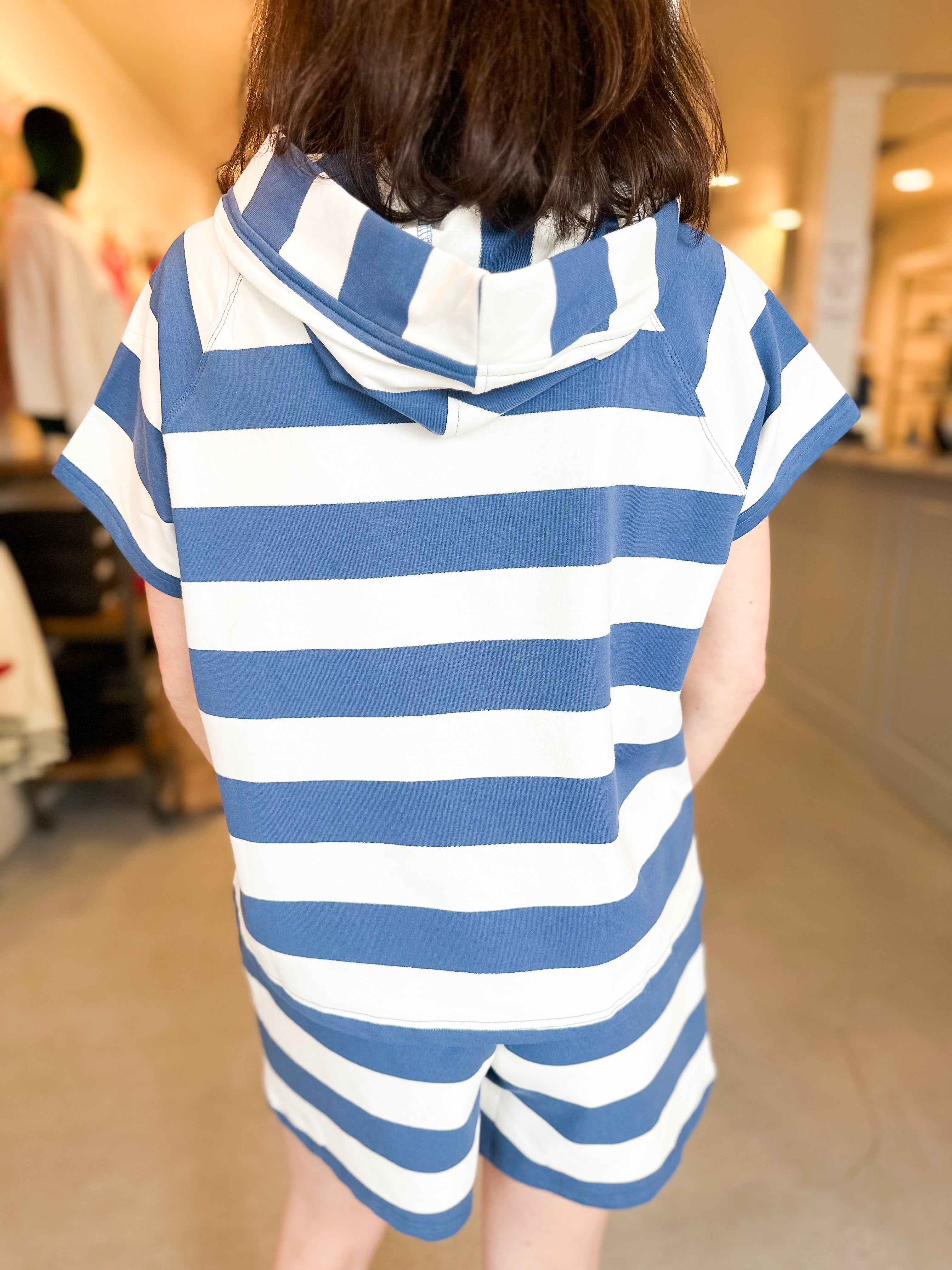 Blue Bay Stripe Top
