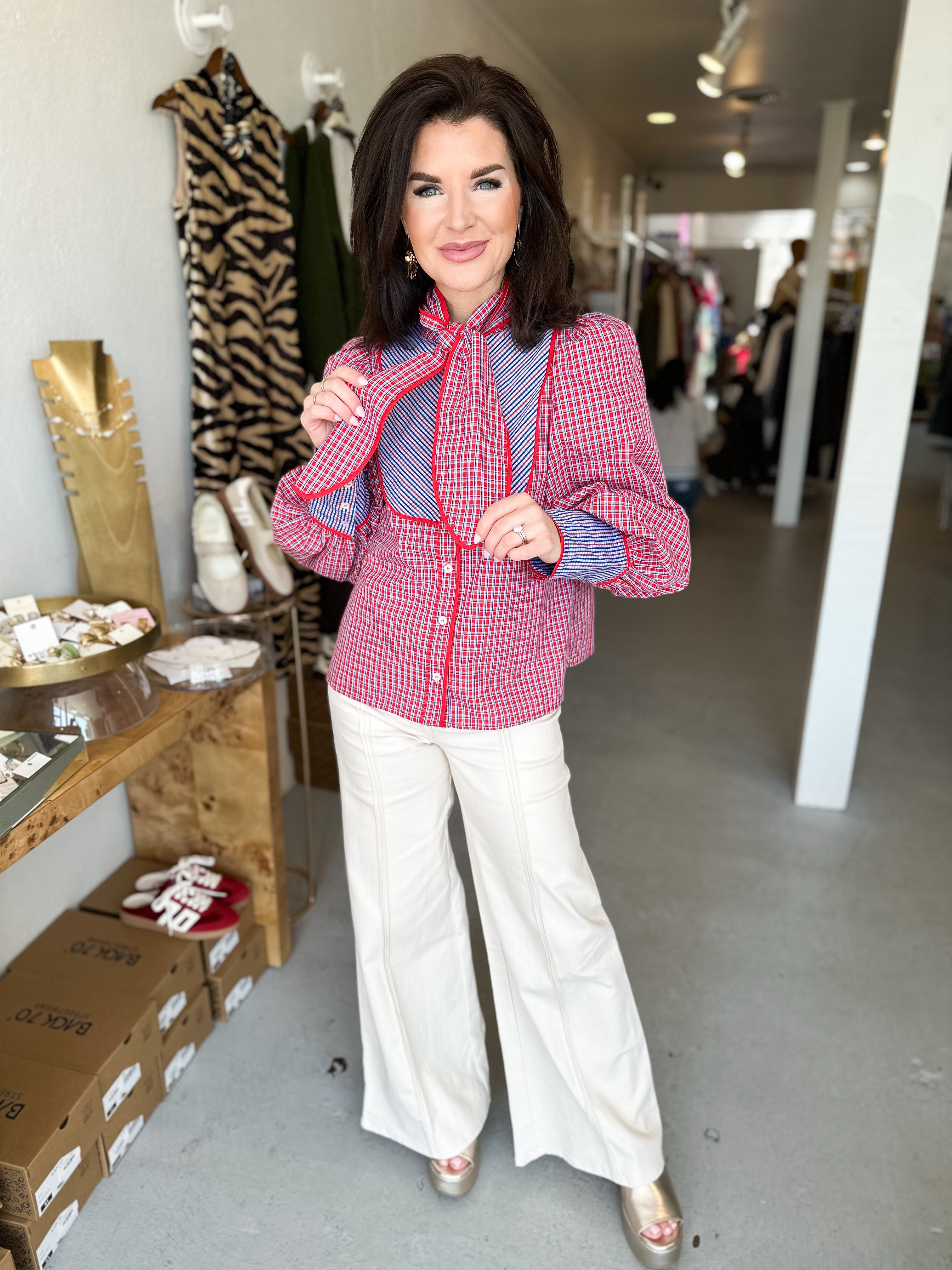 Plaid Perfection Blouse