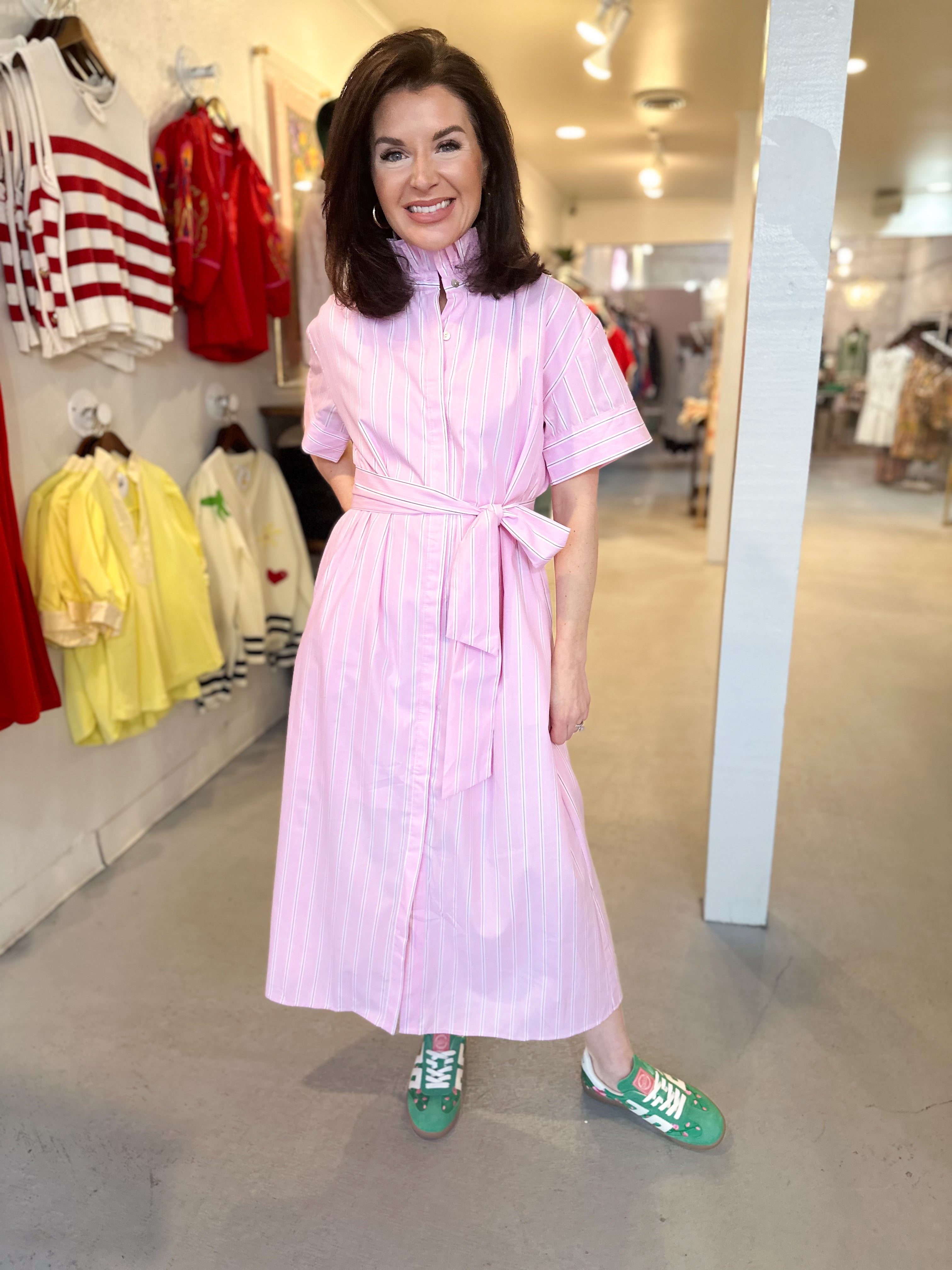 Sweet Peony Tie Dress