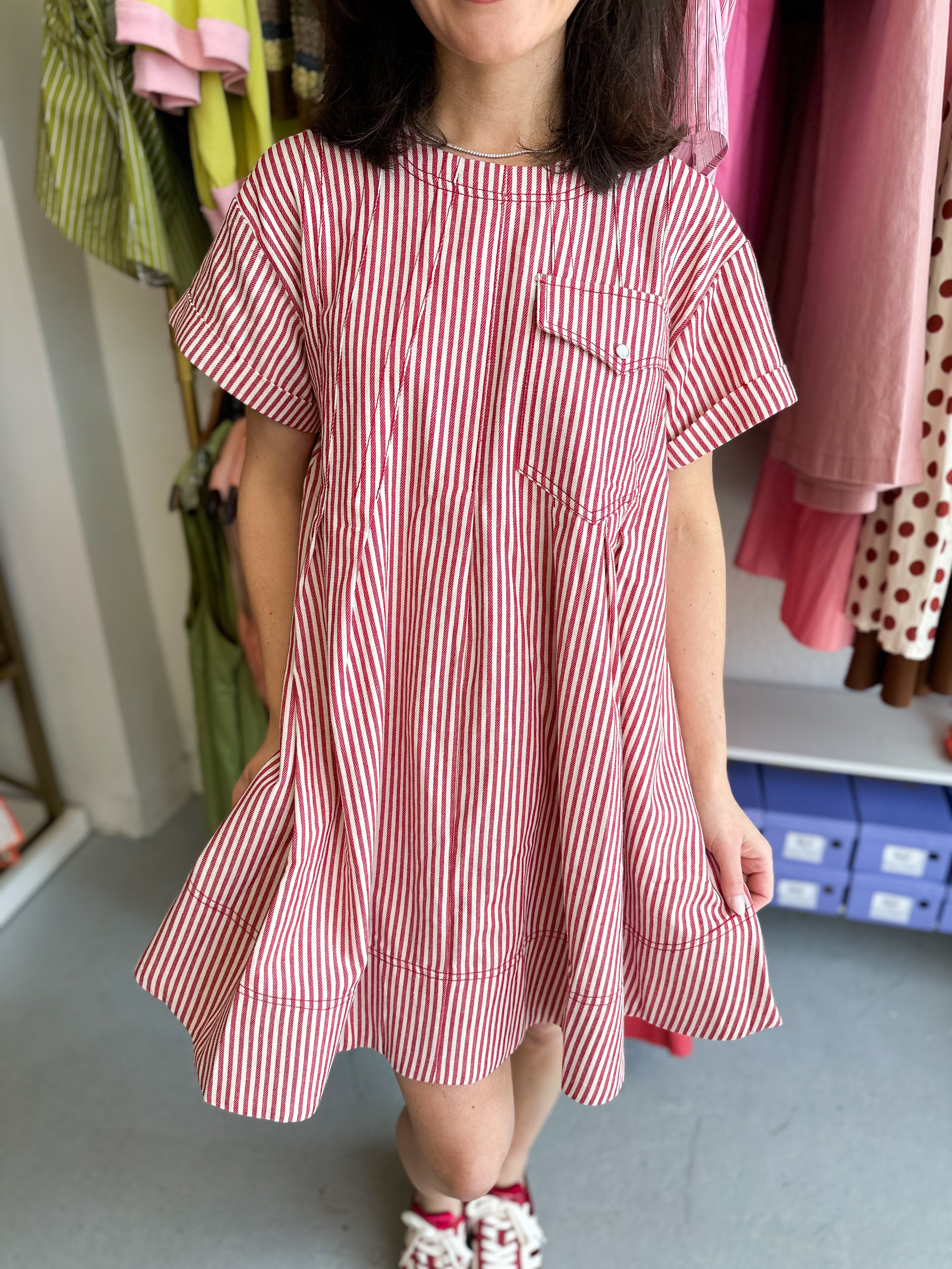 Stripe Swing Dress