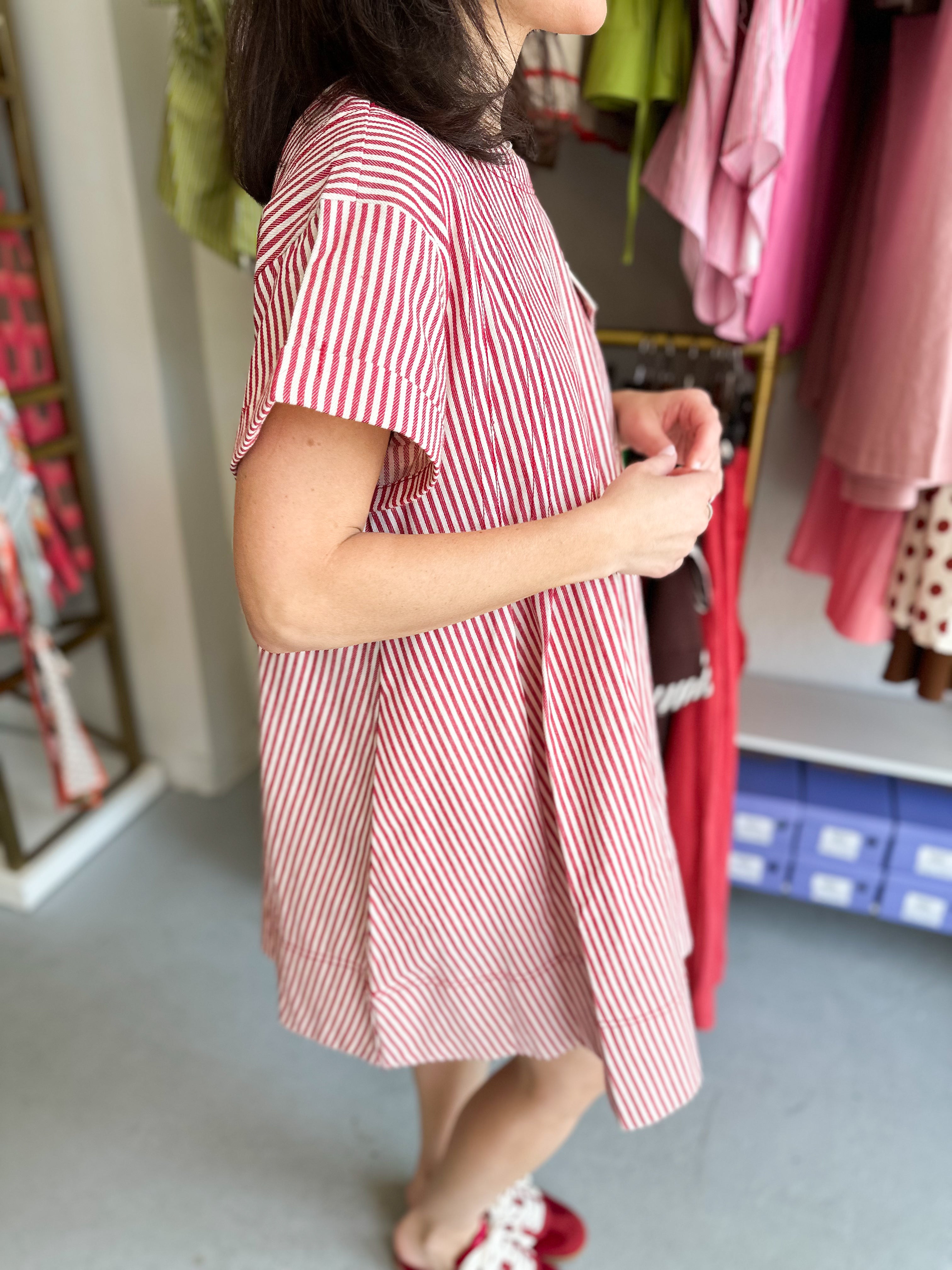 Stripe Swing Dress