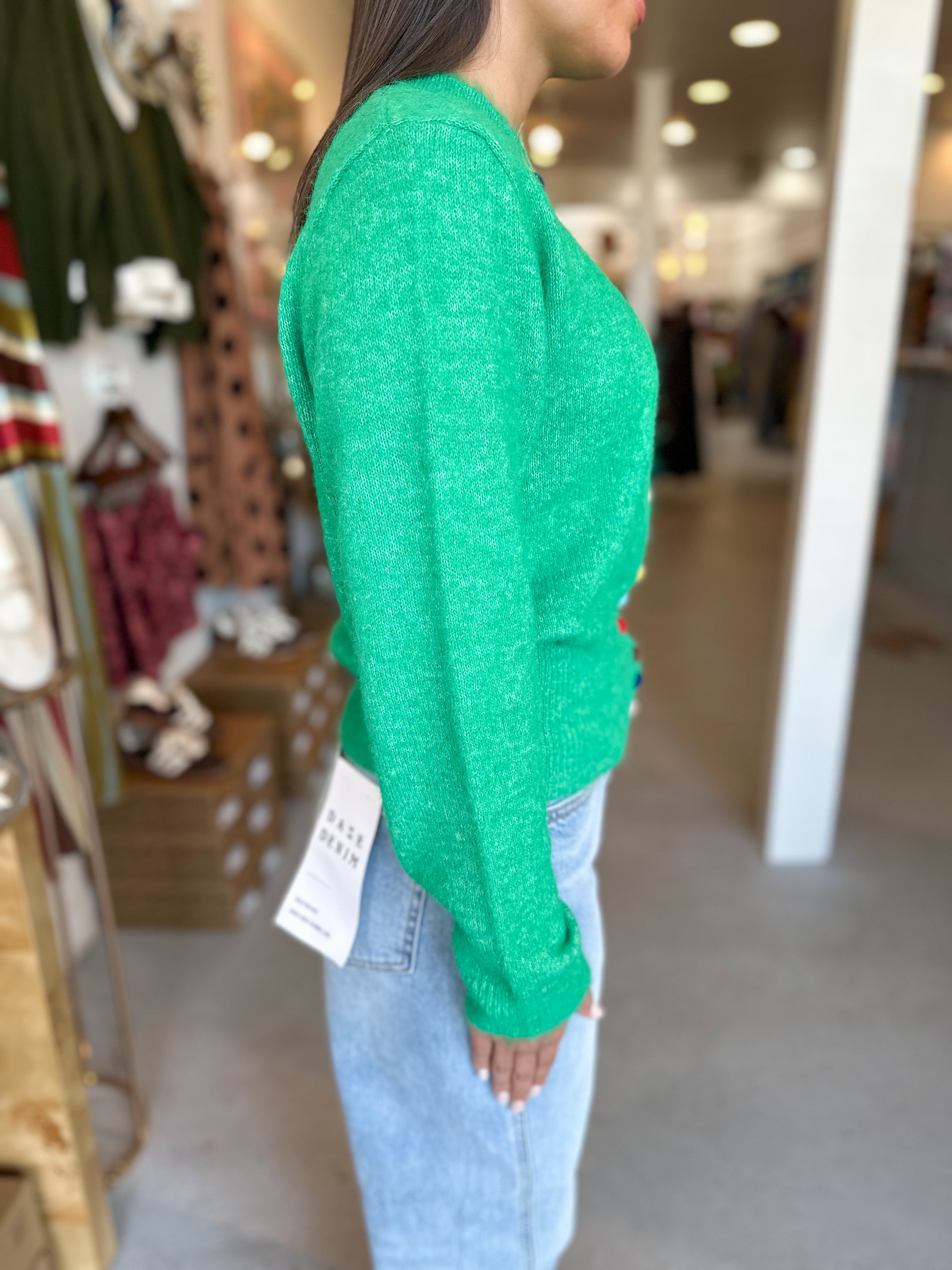 Multi Color Button Cardigan