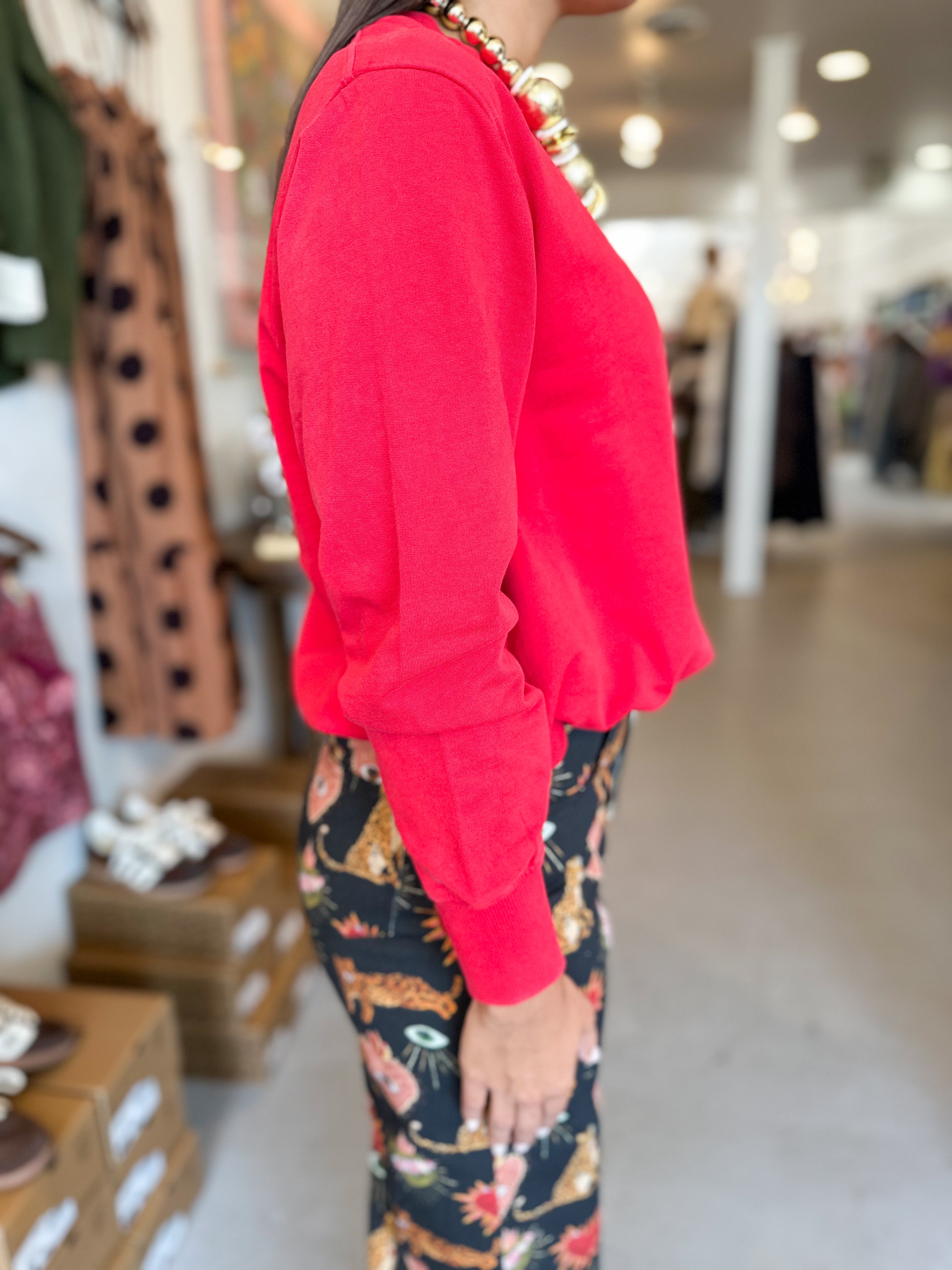Mineral Bubble Hem Pullover