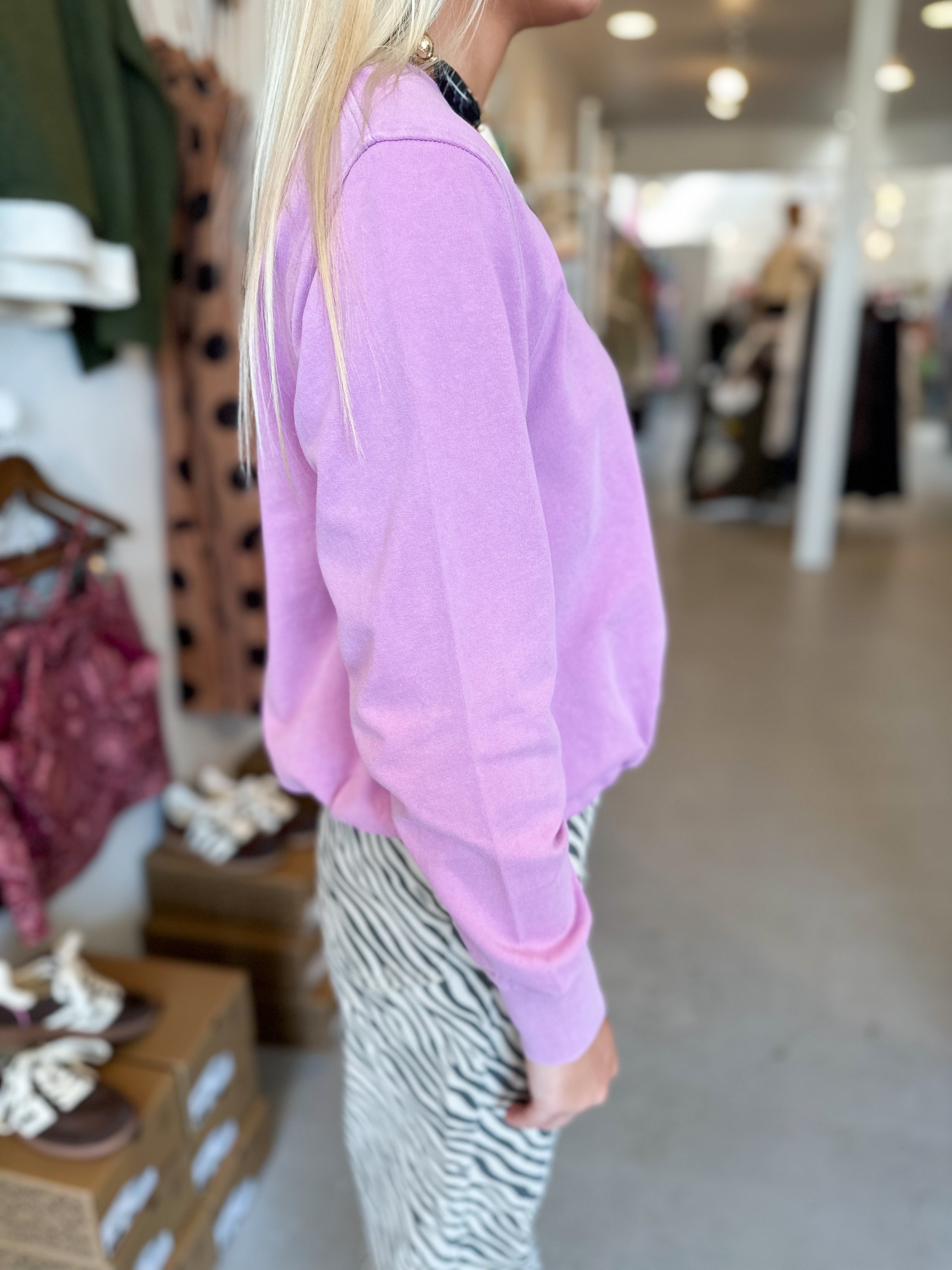 Mineral Bubble Hem Pullover