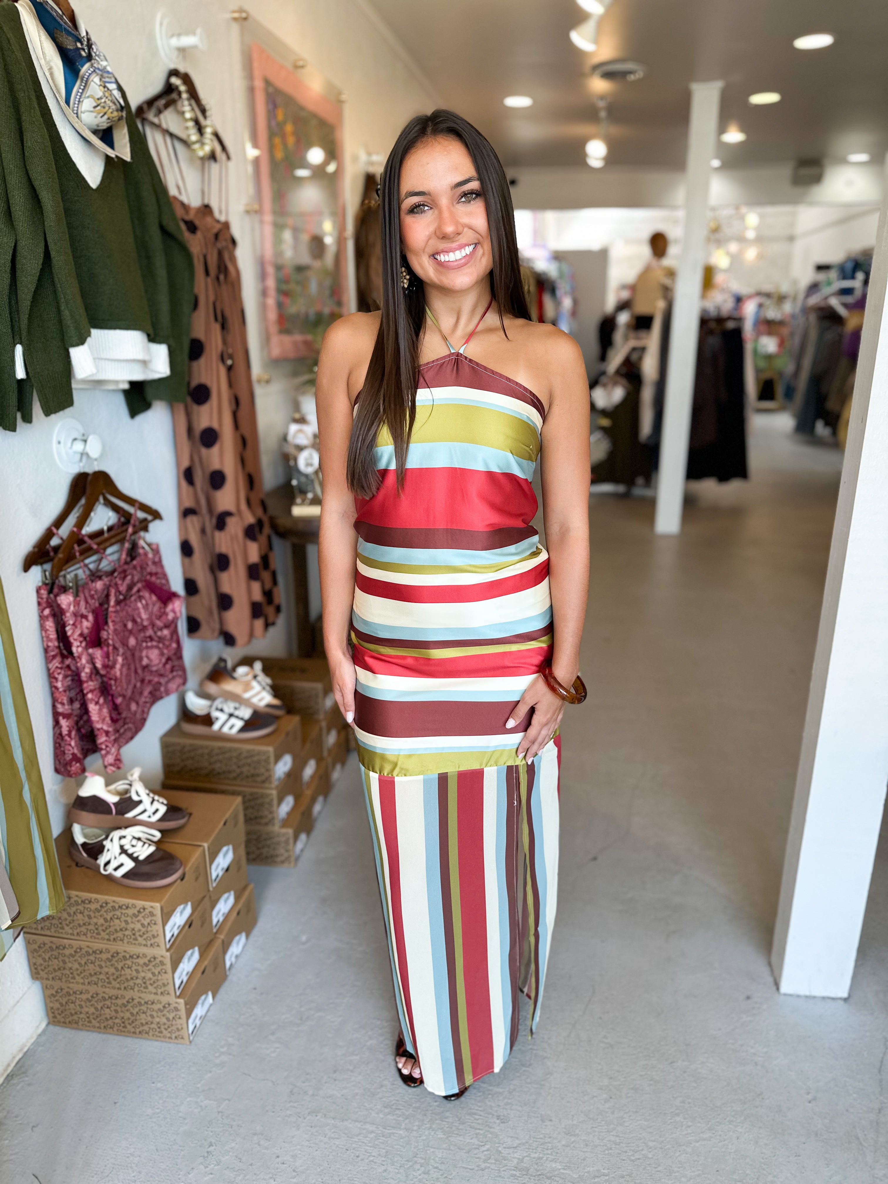 Vintage Stripe Dress