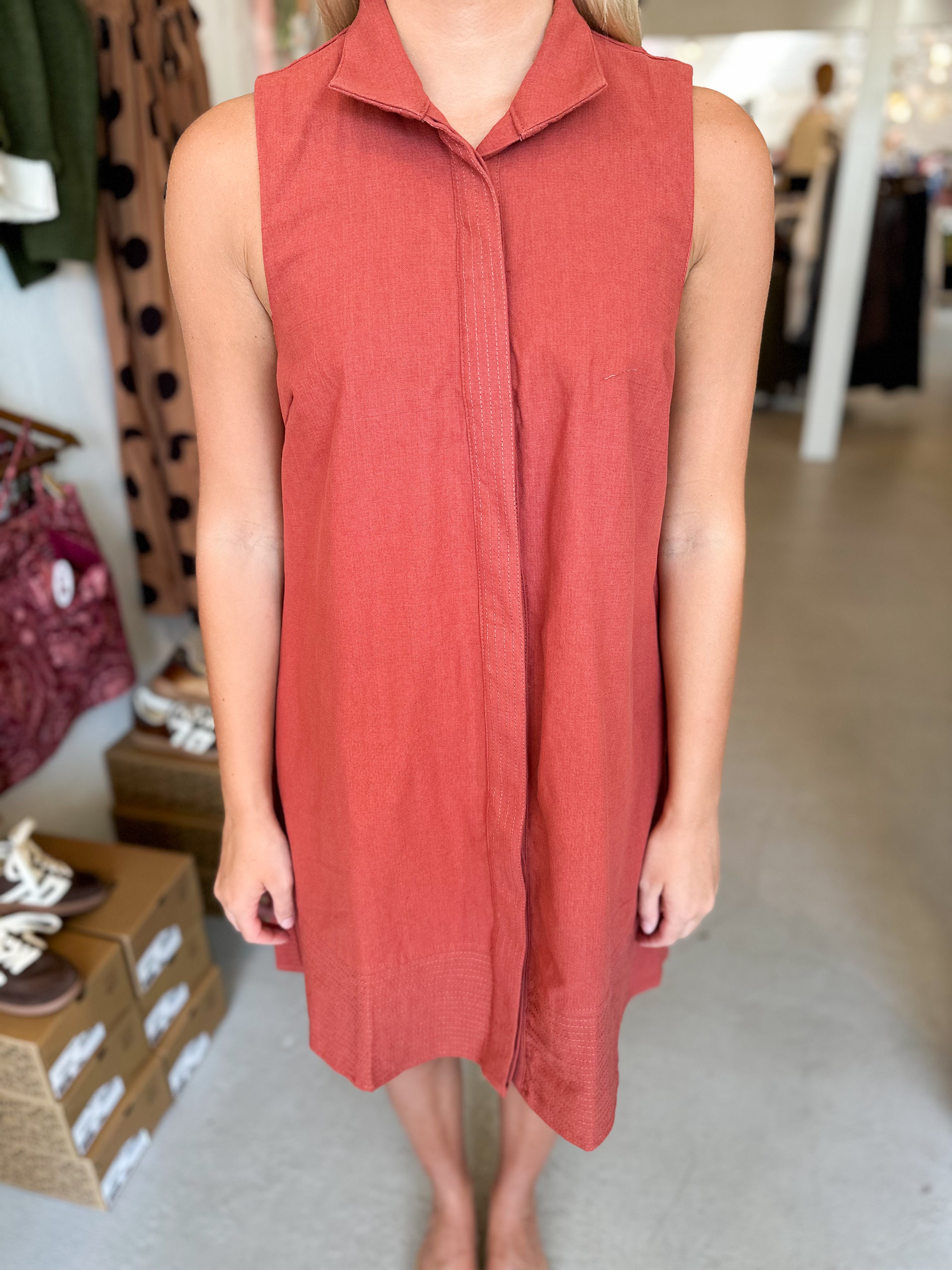 Collared Shift Dress