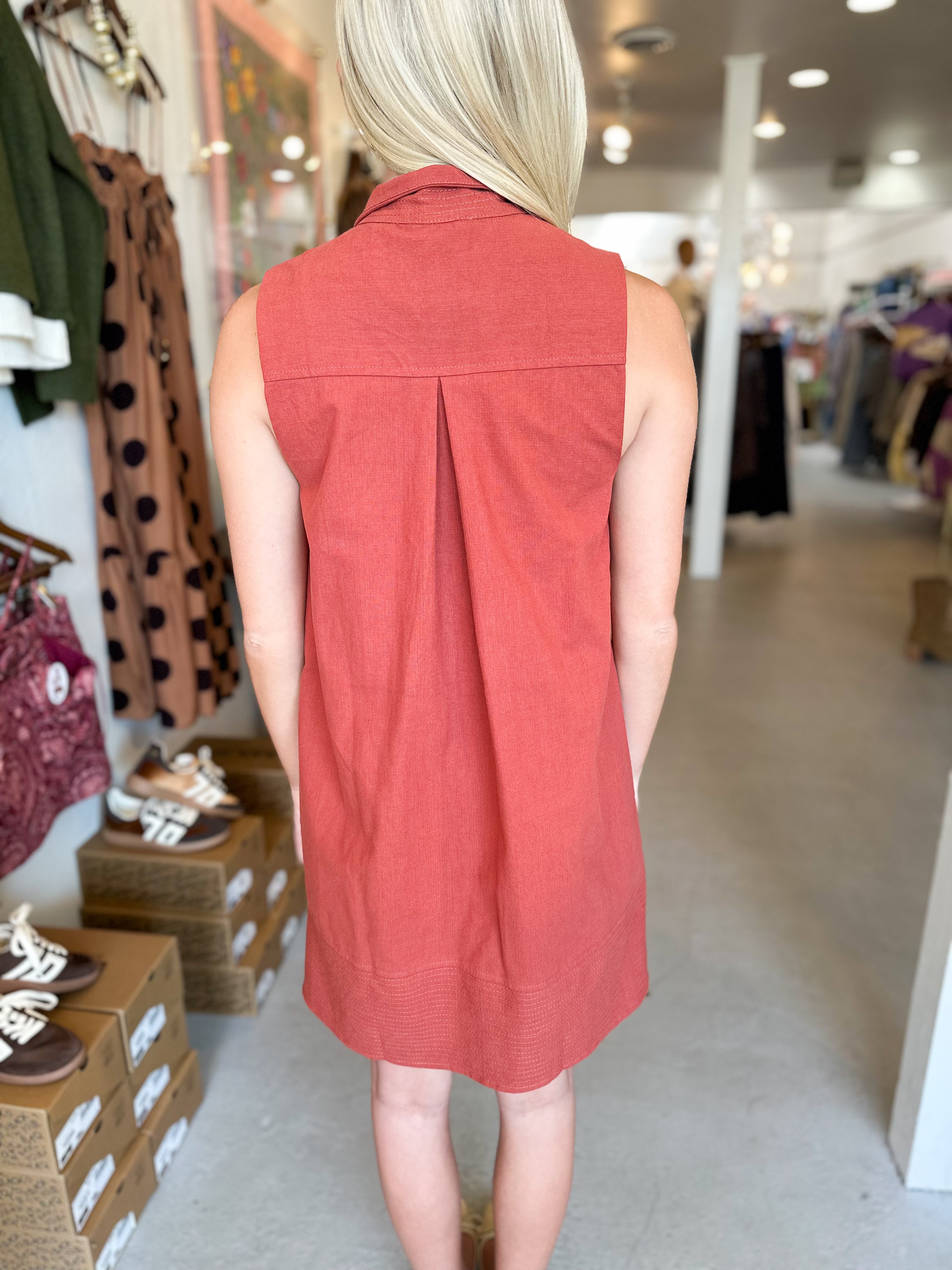 Collared Shift Dress
