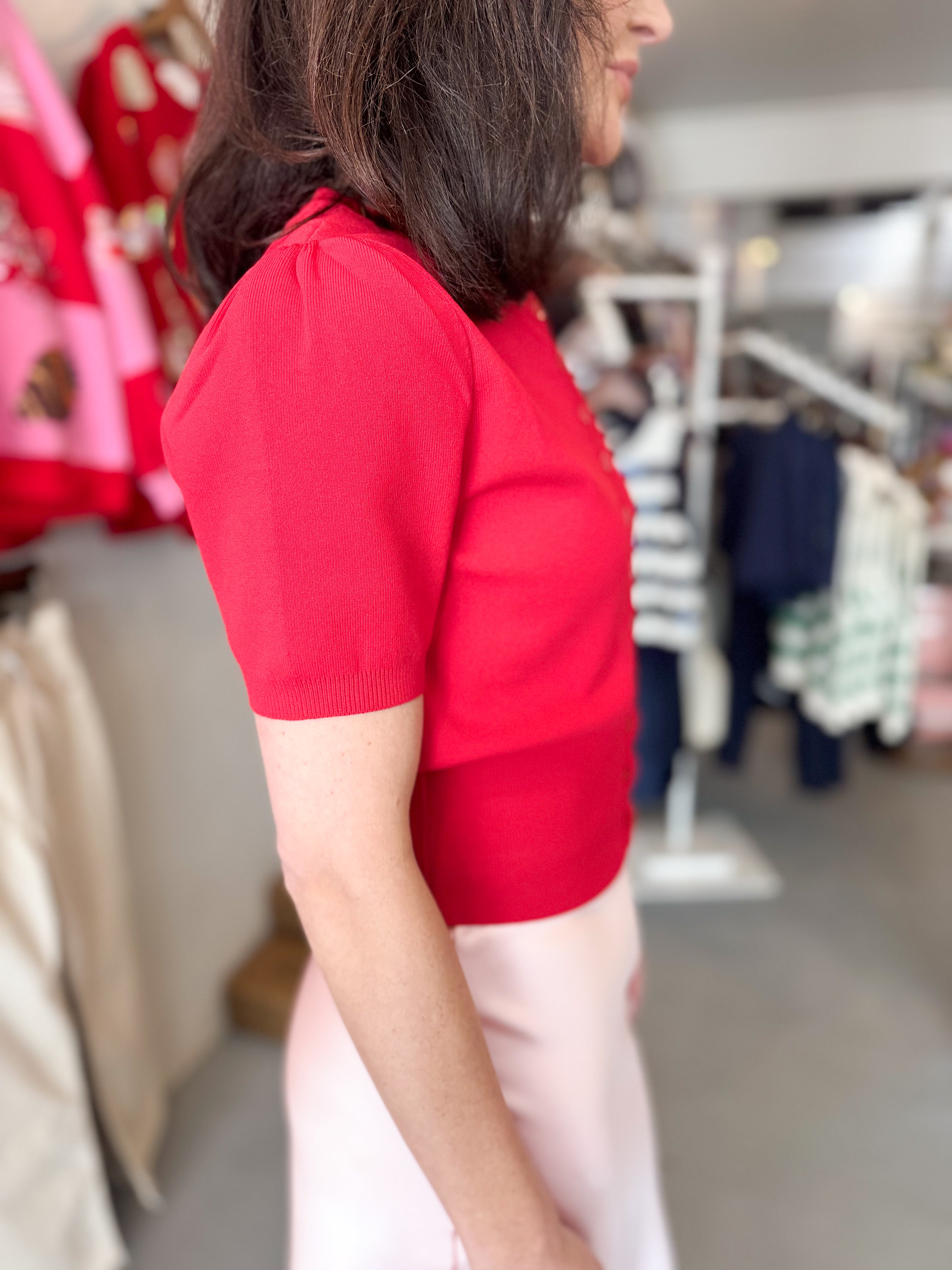 Scallop Knit Cardigan