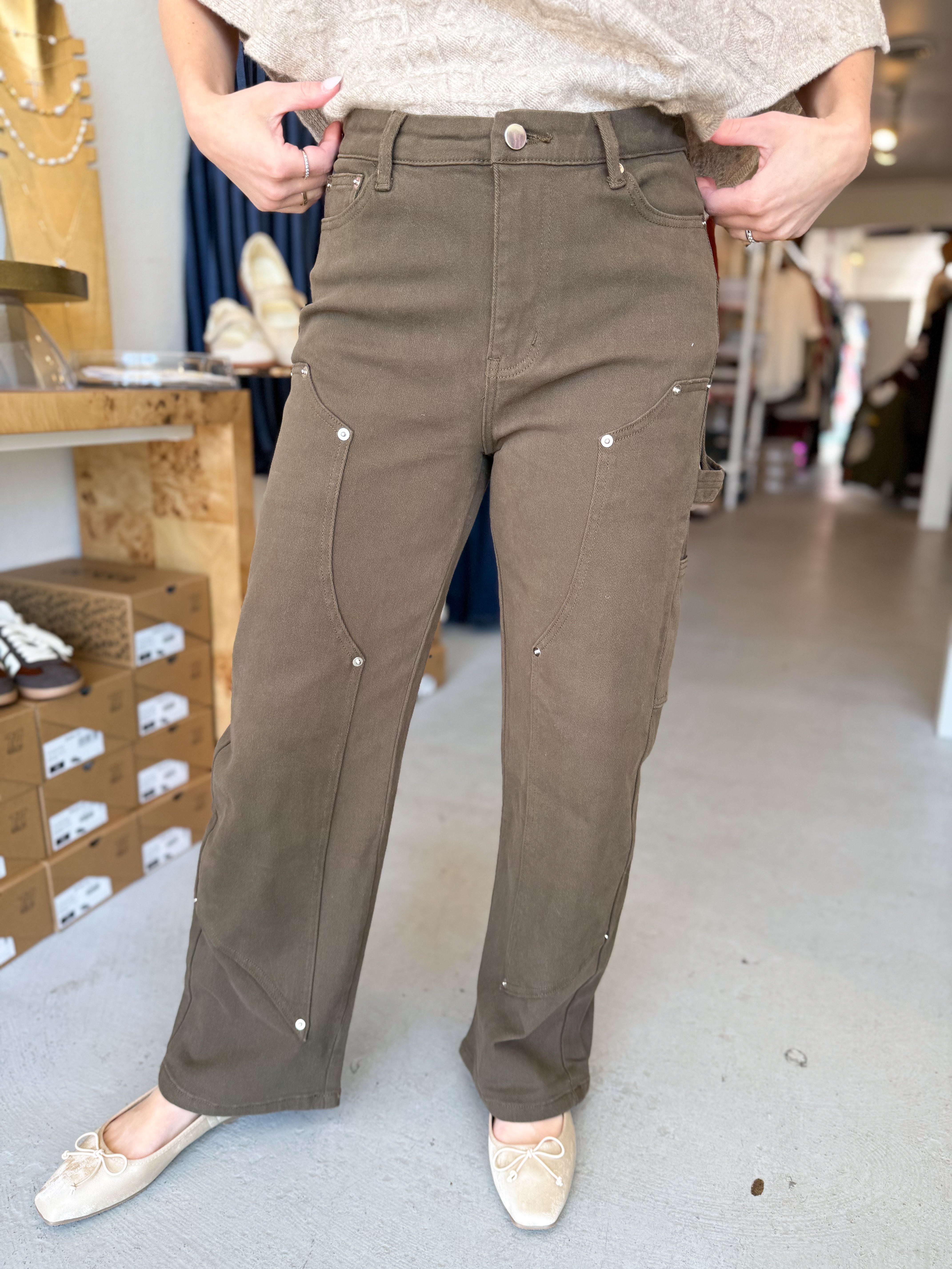 Tailored Wide Leg Trousers