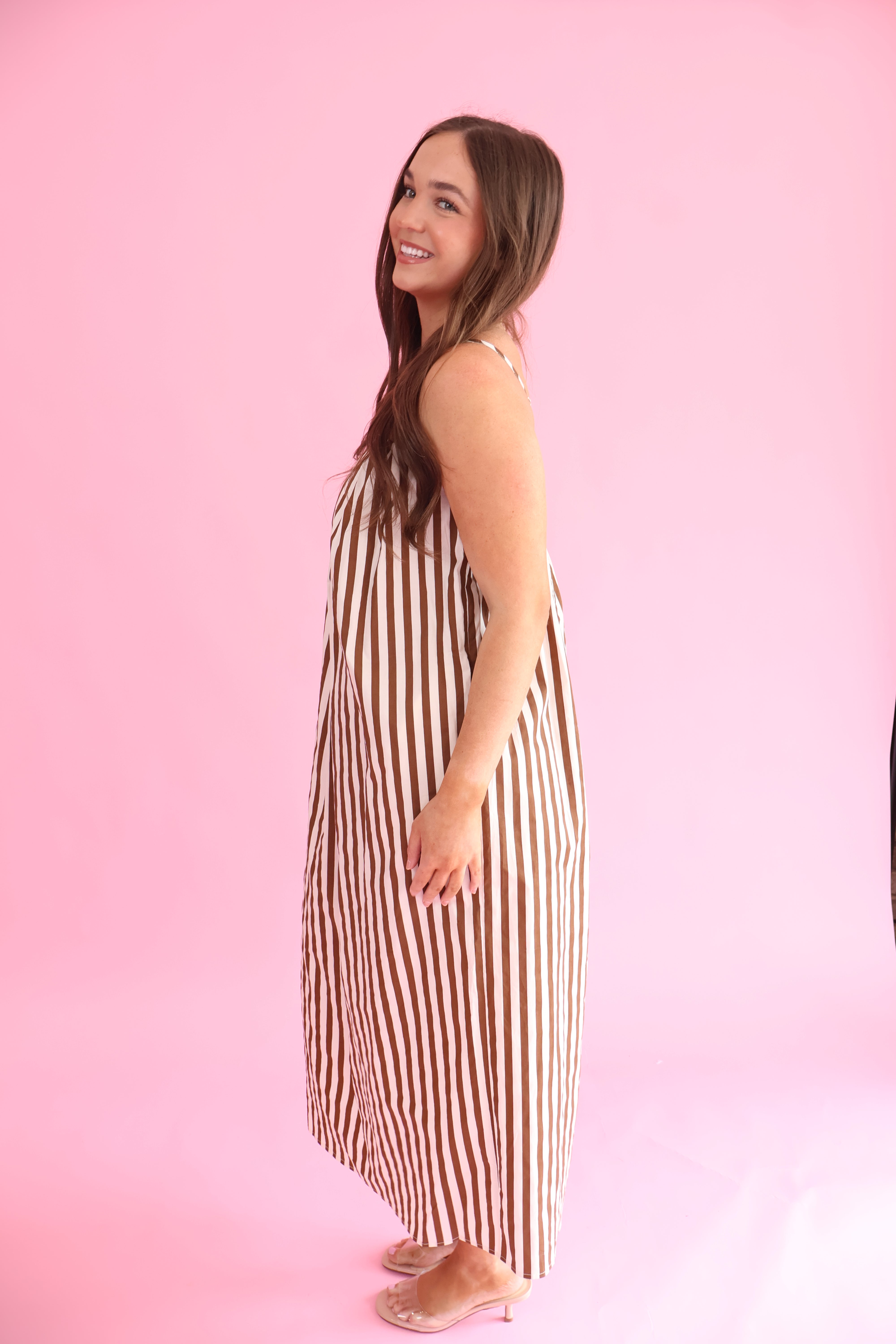 Striped Midi Dress