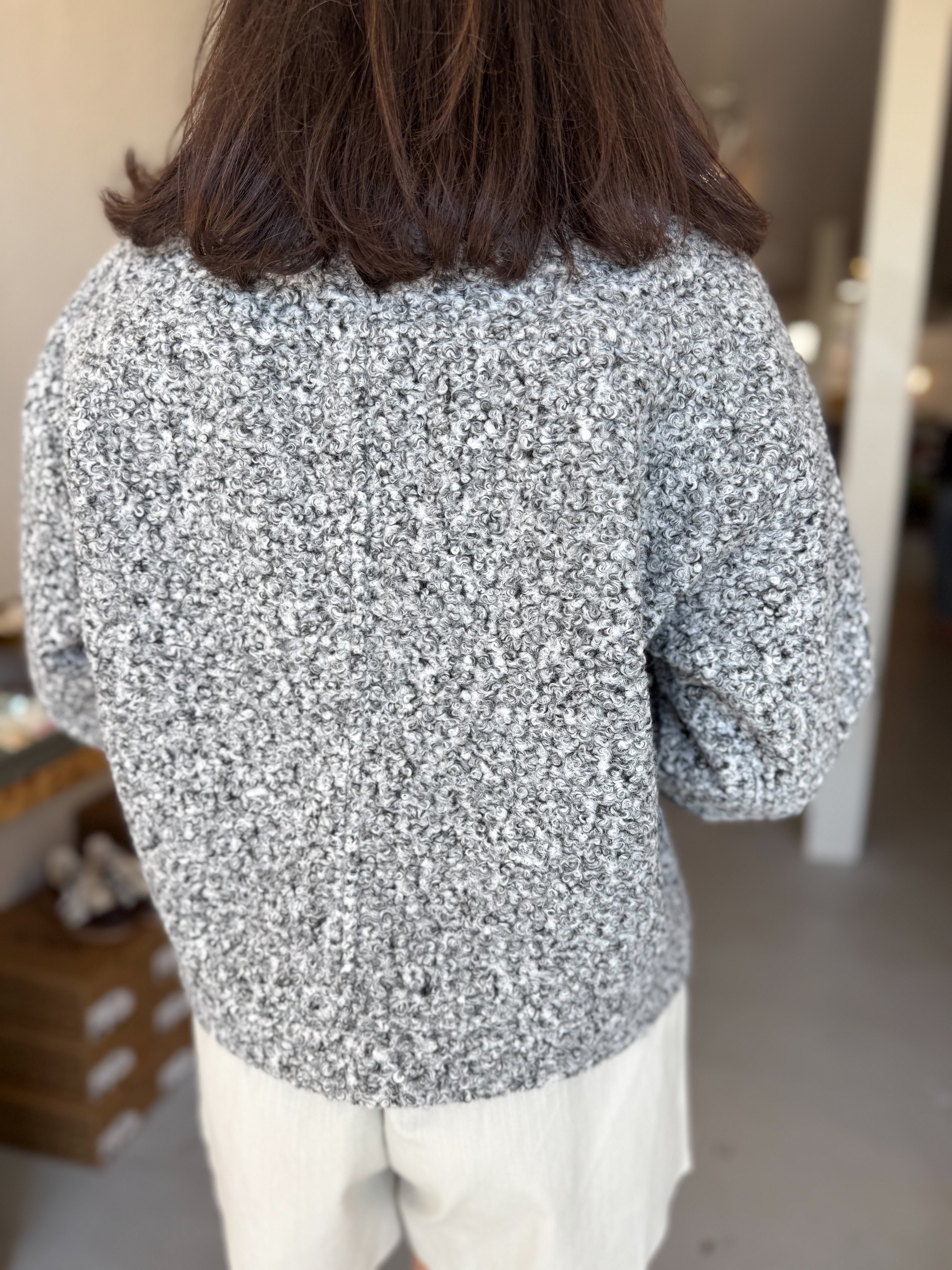 Tweed Zipper Jacket