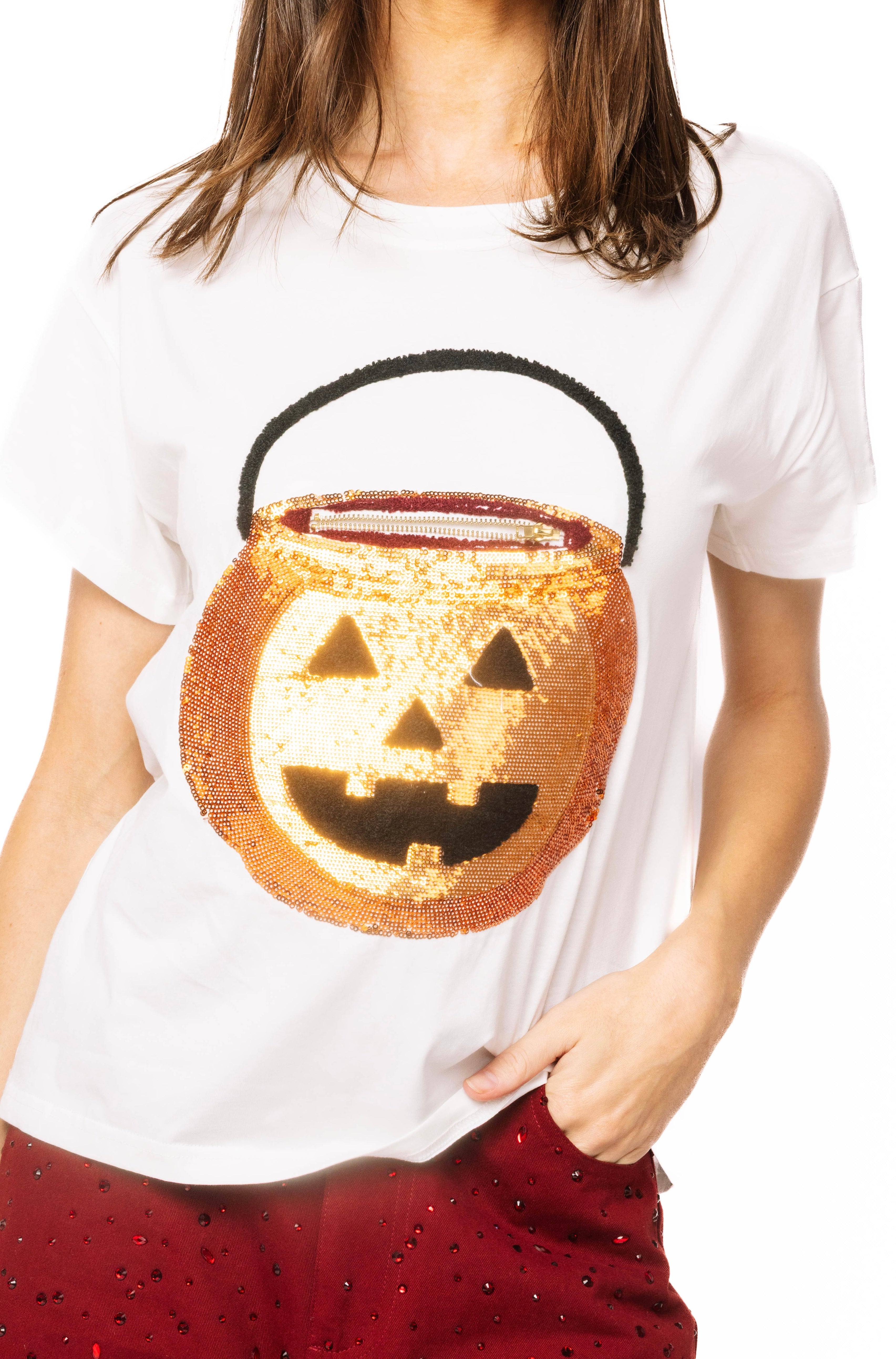 (PRE-ORDER) Queen of Sparkles Pumpkin Candy Bucket Tee
