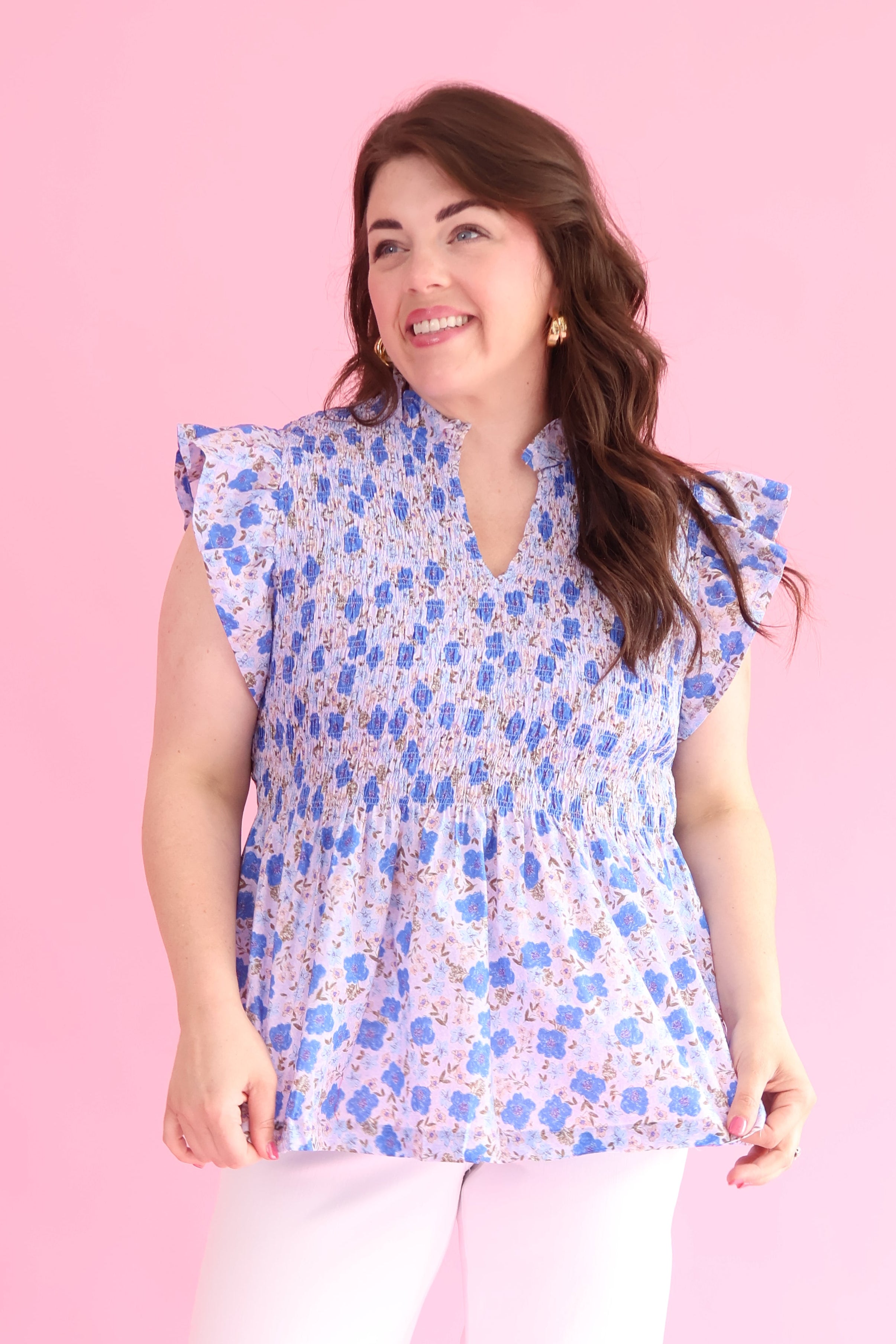 Plus Size Lila Garden Top