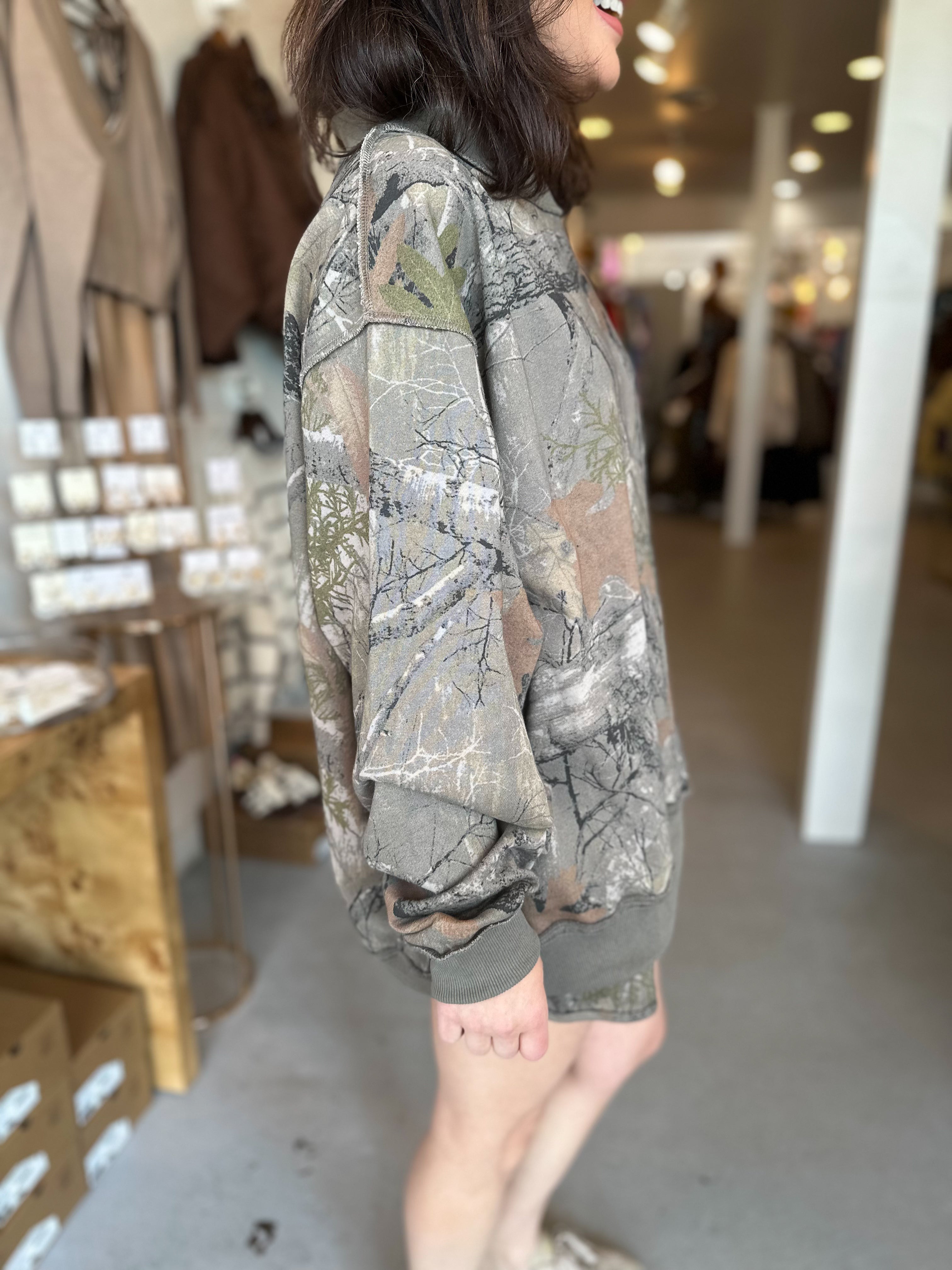 Bucket List Real-Tree Camouflage Mockneck