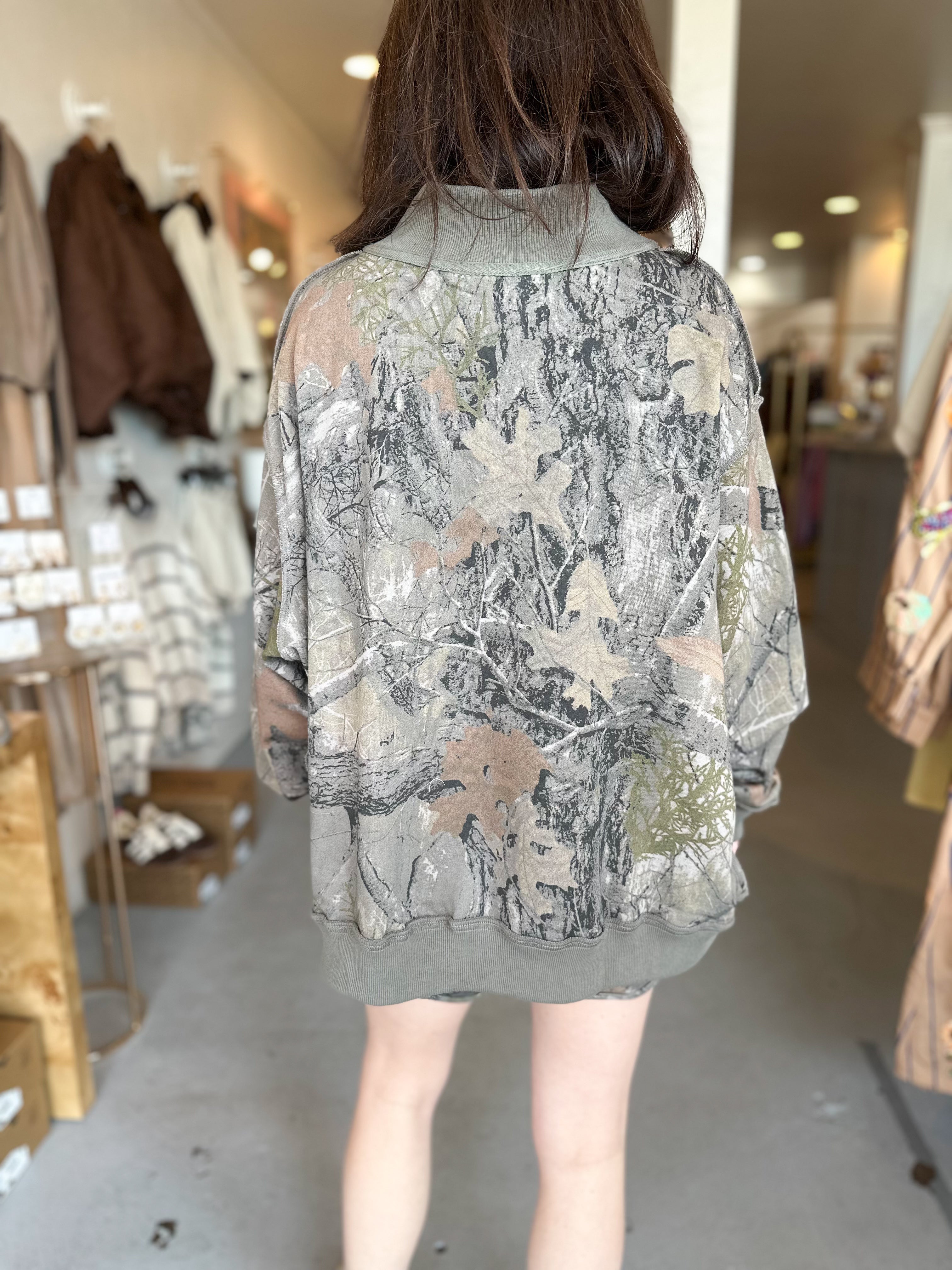 Bucket List Real-Tree Camouflage Mockneck