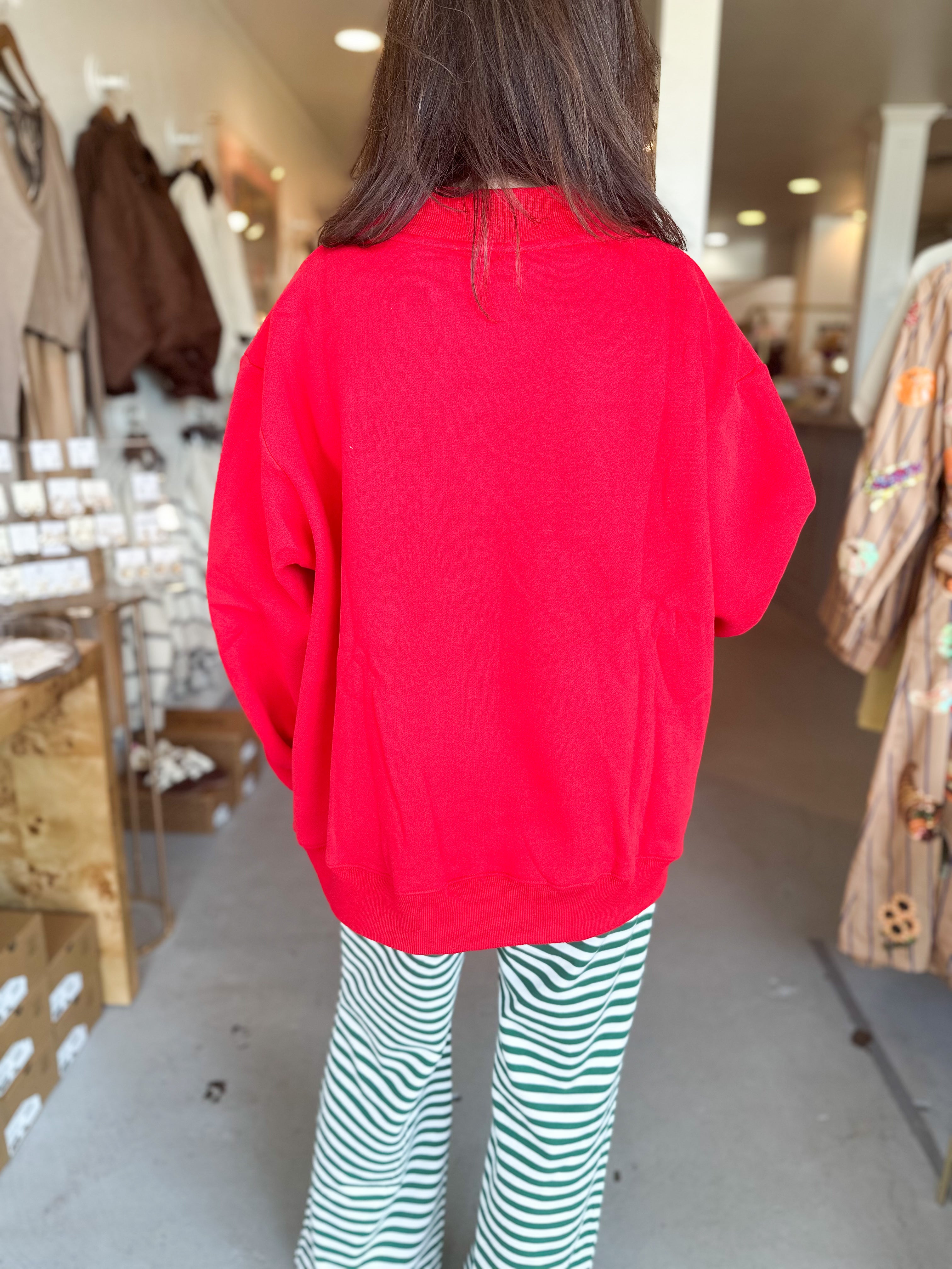 Bucket List Candy Cane Club Mockneck