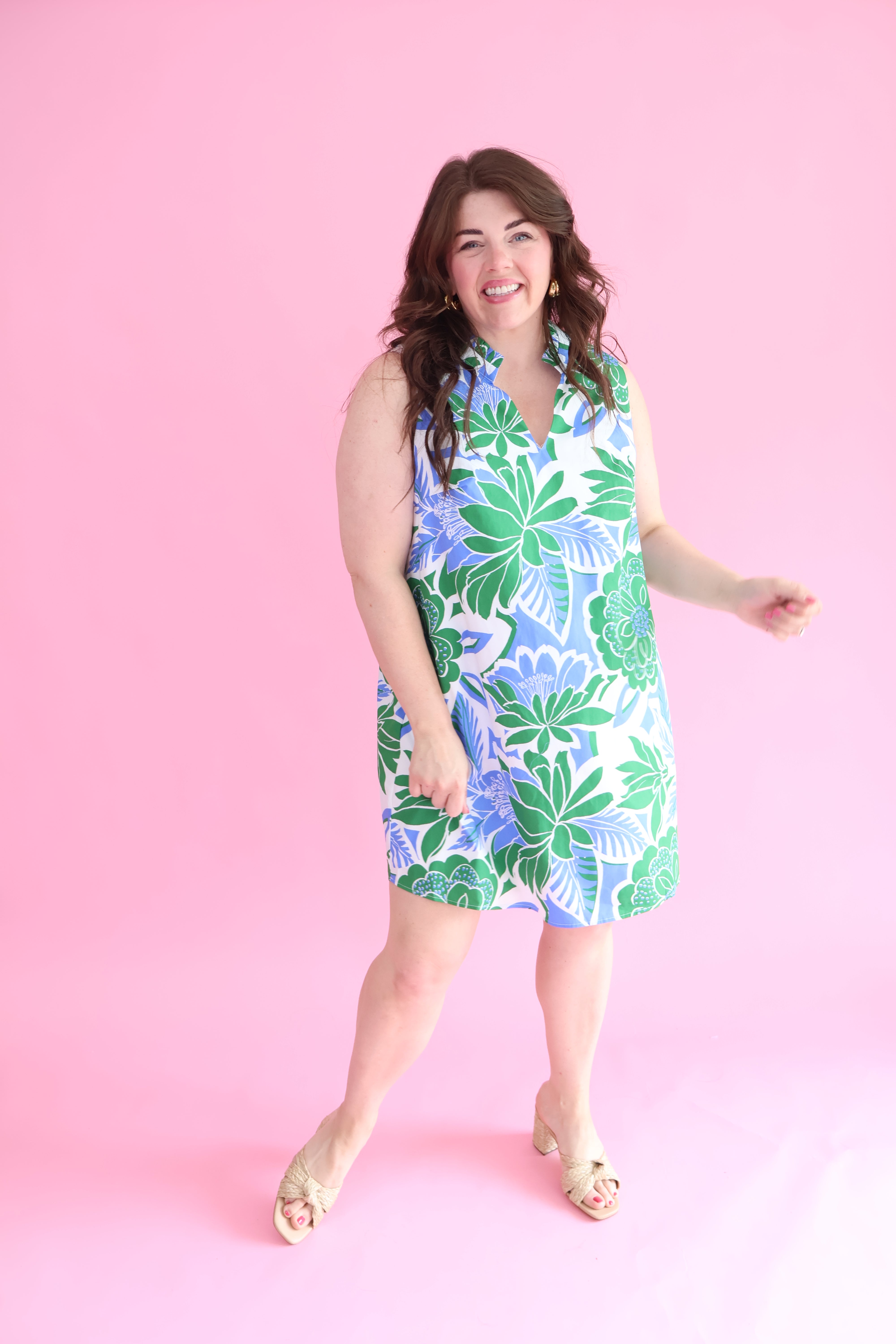 Plus Size Kelsia Tropical Dress