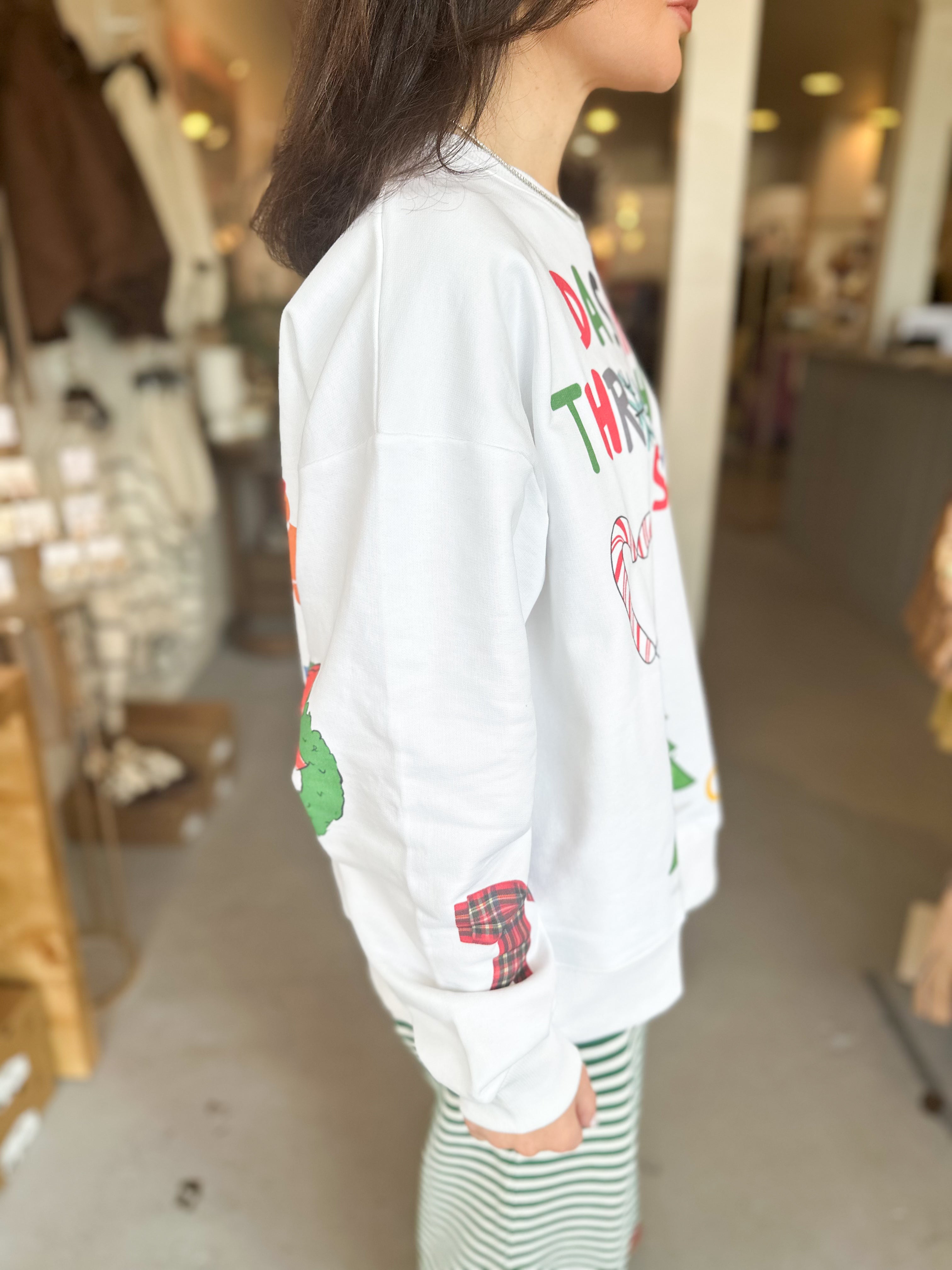 Bucket List Dashing Through the Snow Sweatshirt