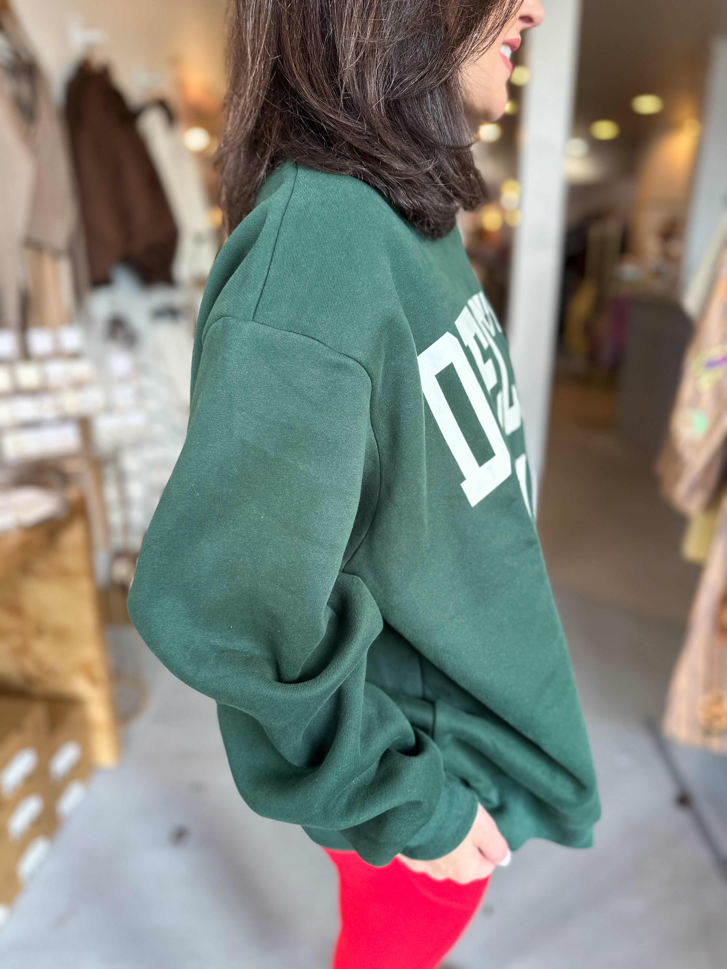 Bucket List Reversible Deck the Halls Mockneck