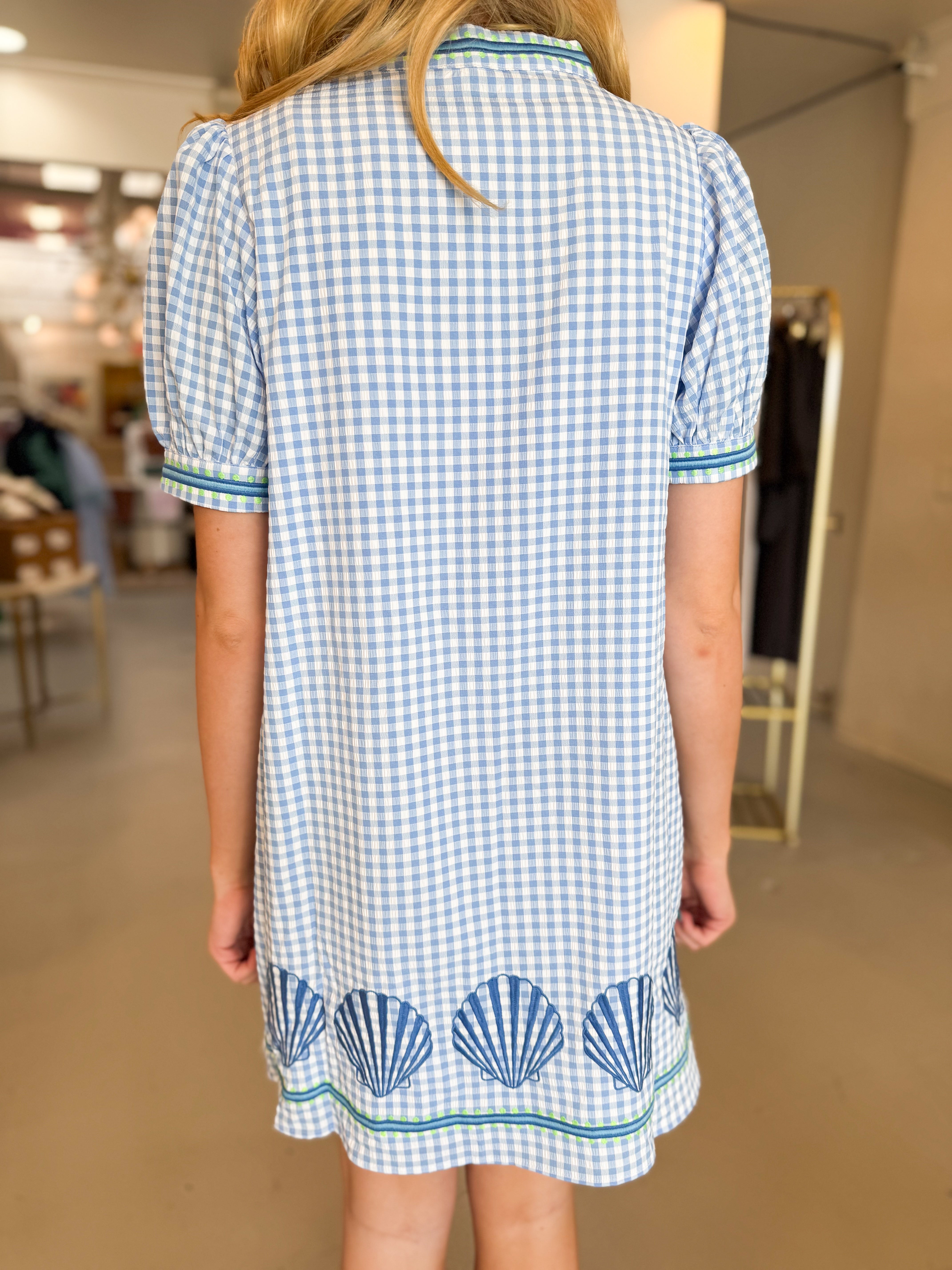 Oceanside Gingham Dress