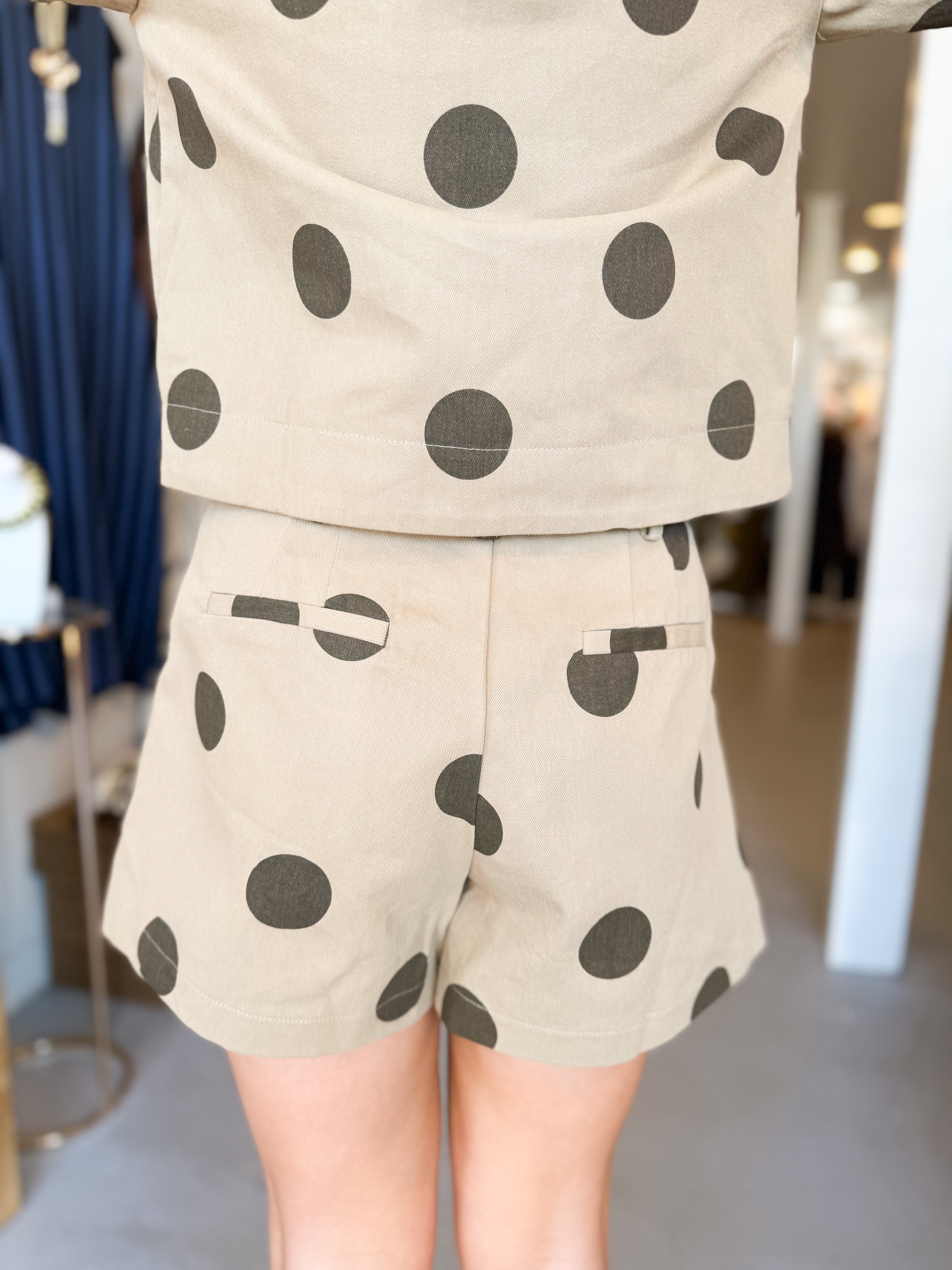Polka Dot High Waist Shorts