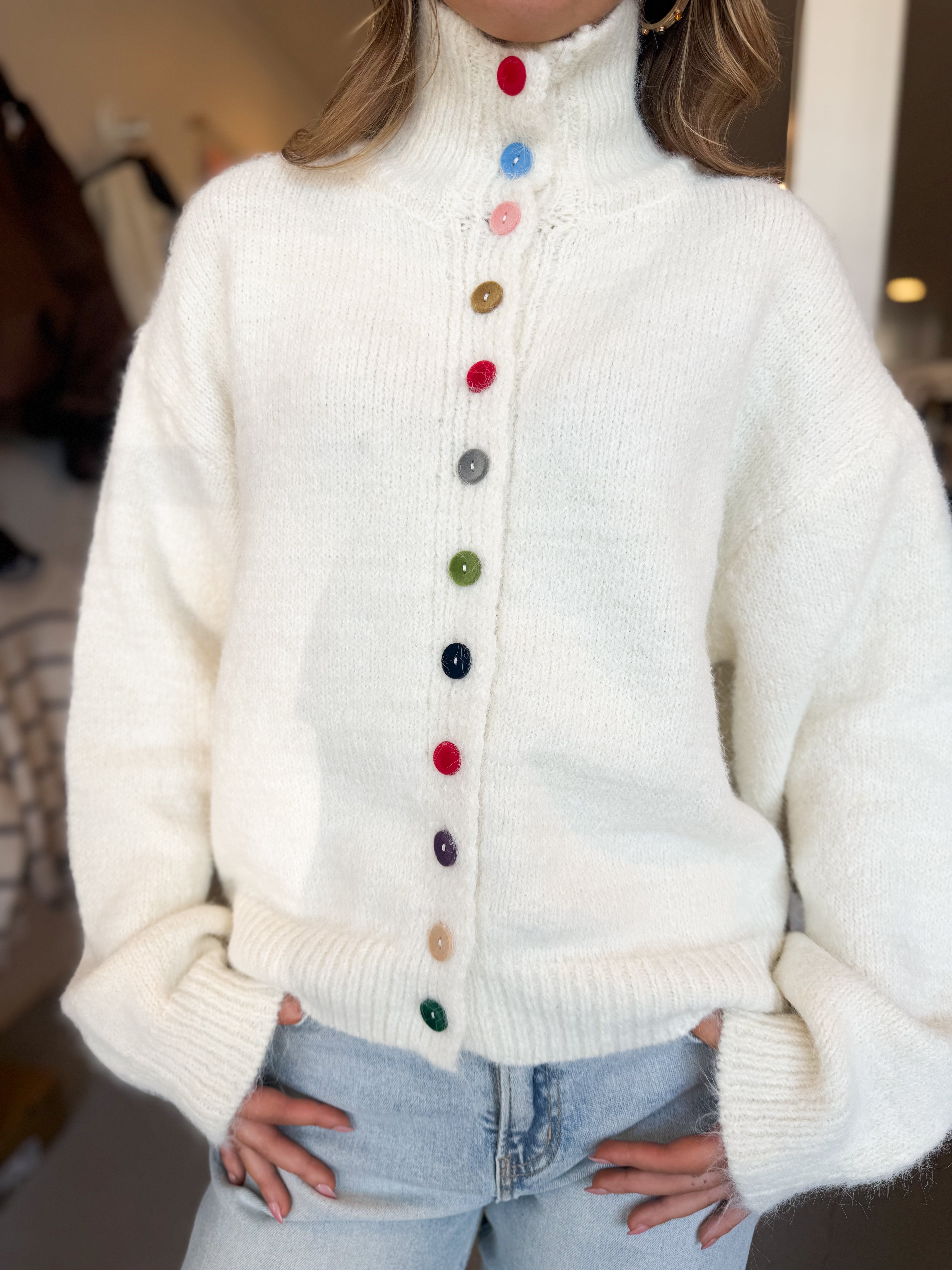 Chic Collared Cardigan