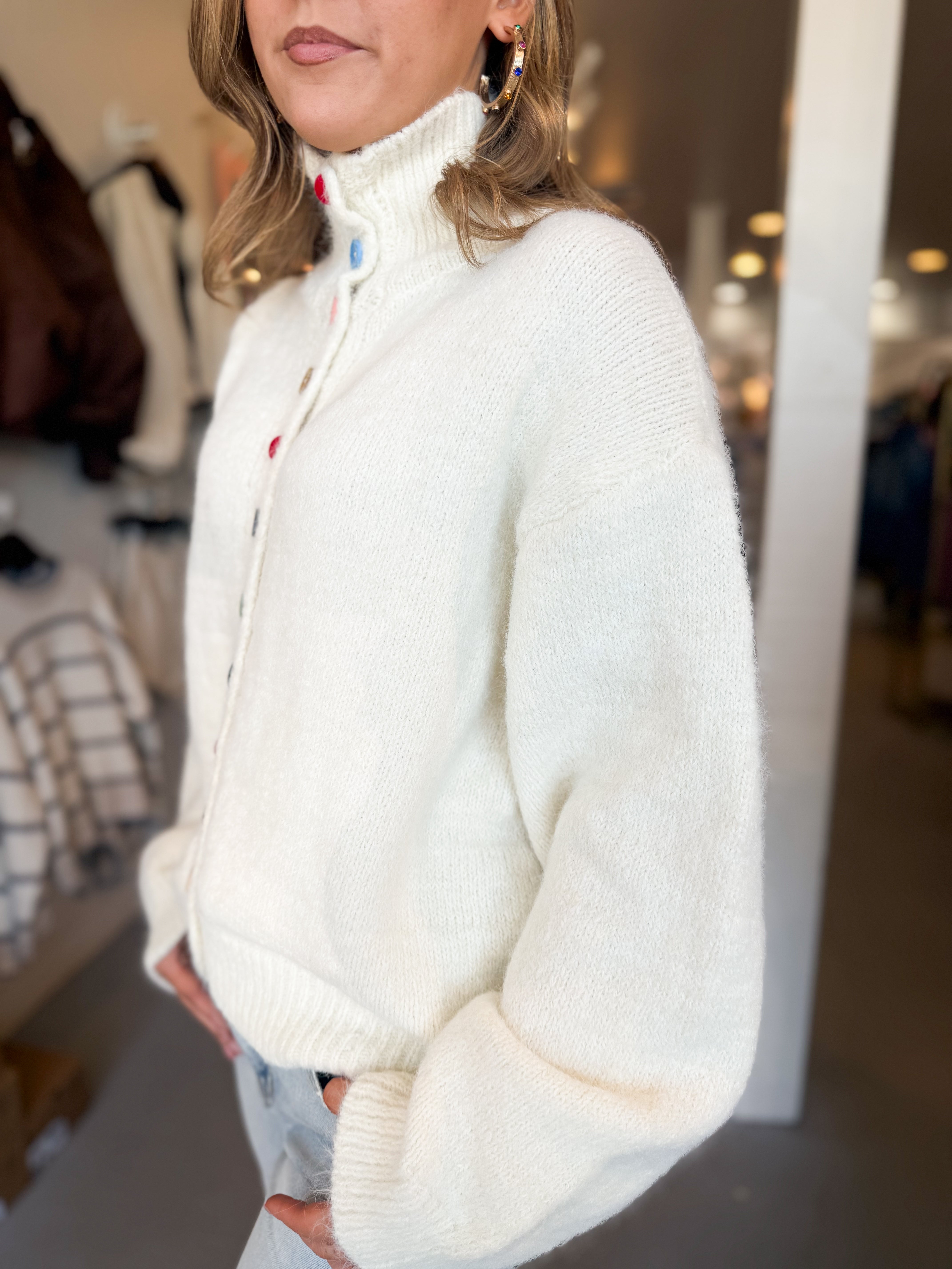 Chic Collared Cardigan