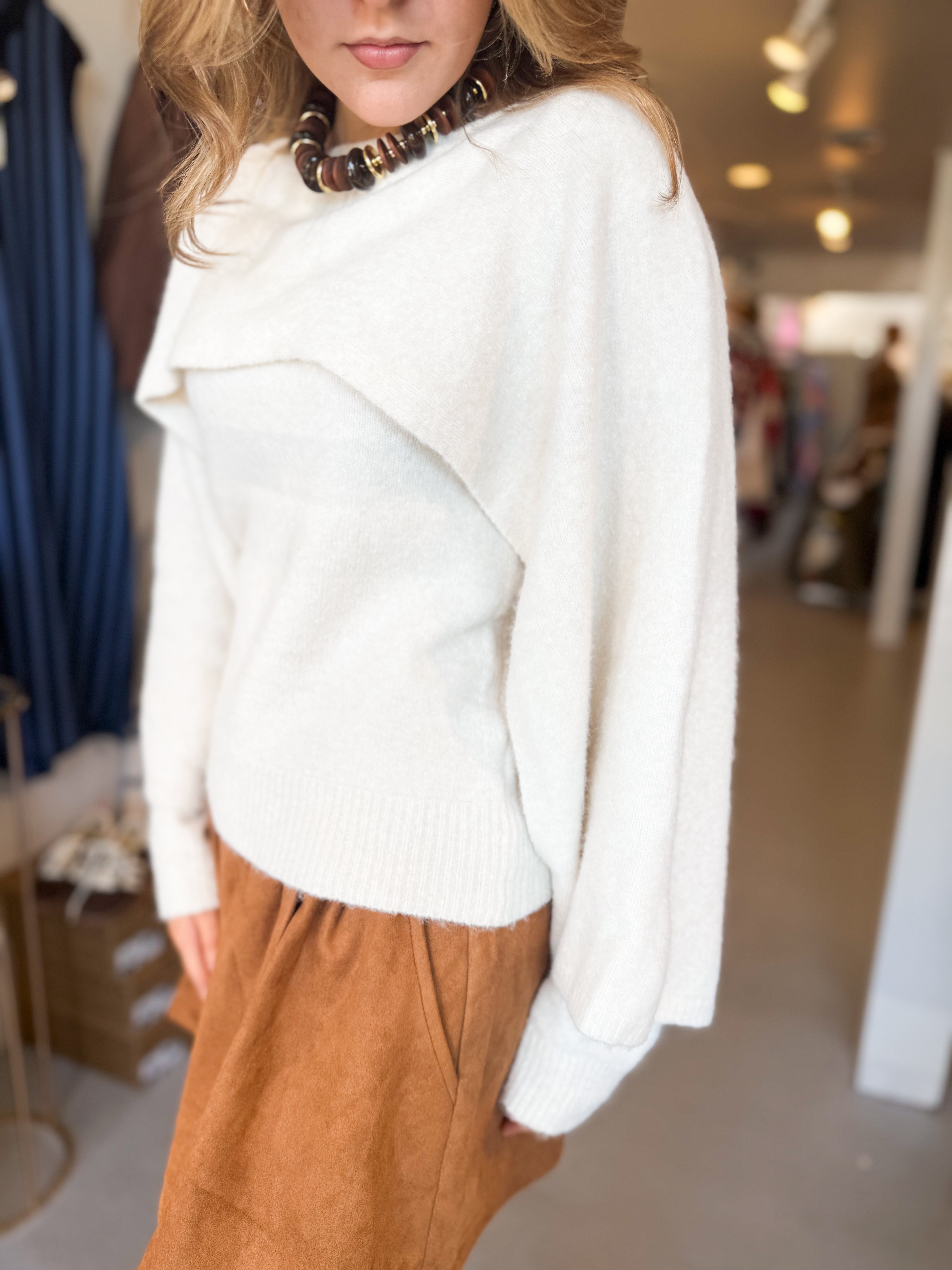 Layered Cape Sweater