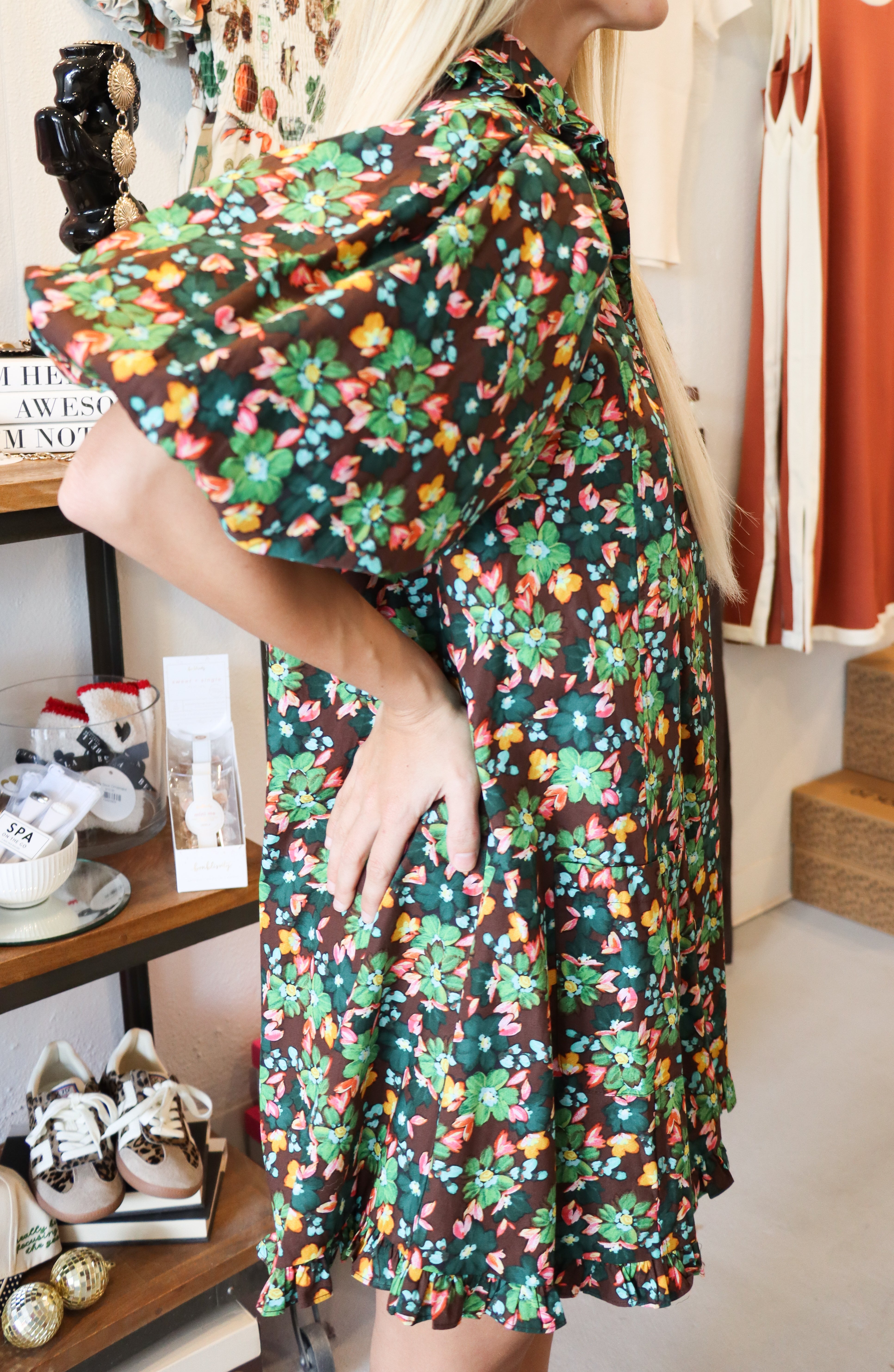 Painted Floral Dress