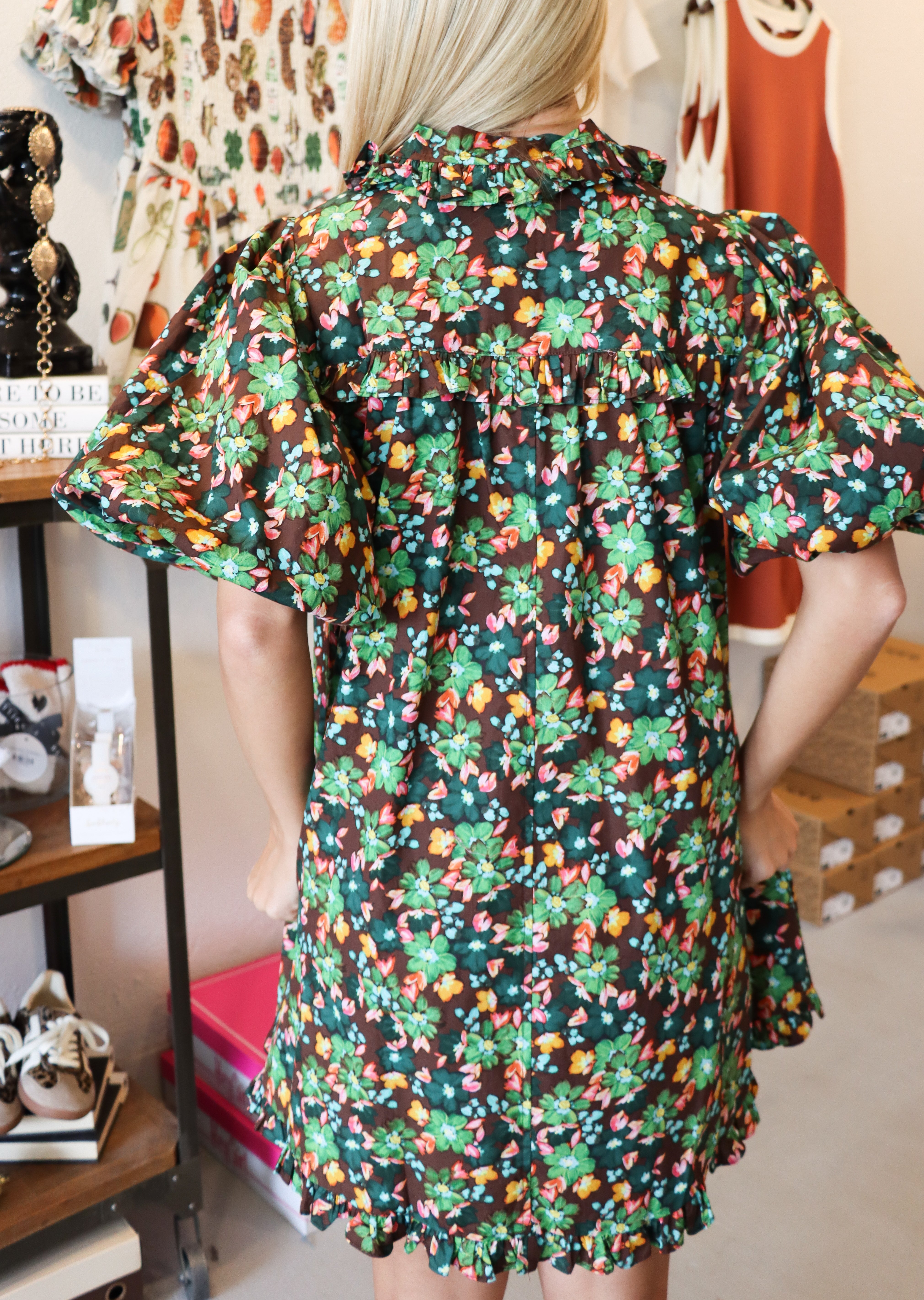 Painted Floral Dress