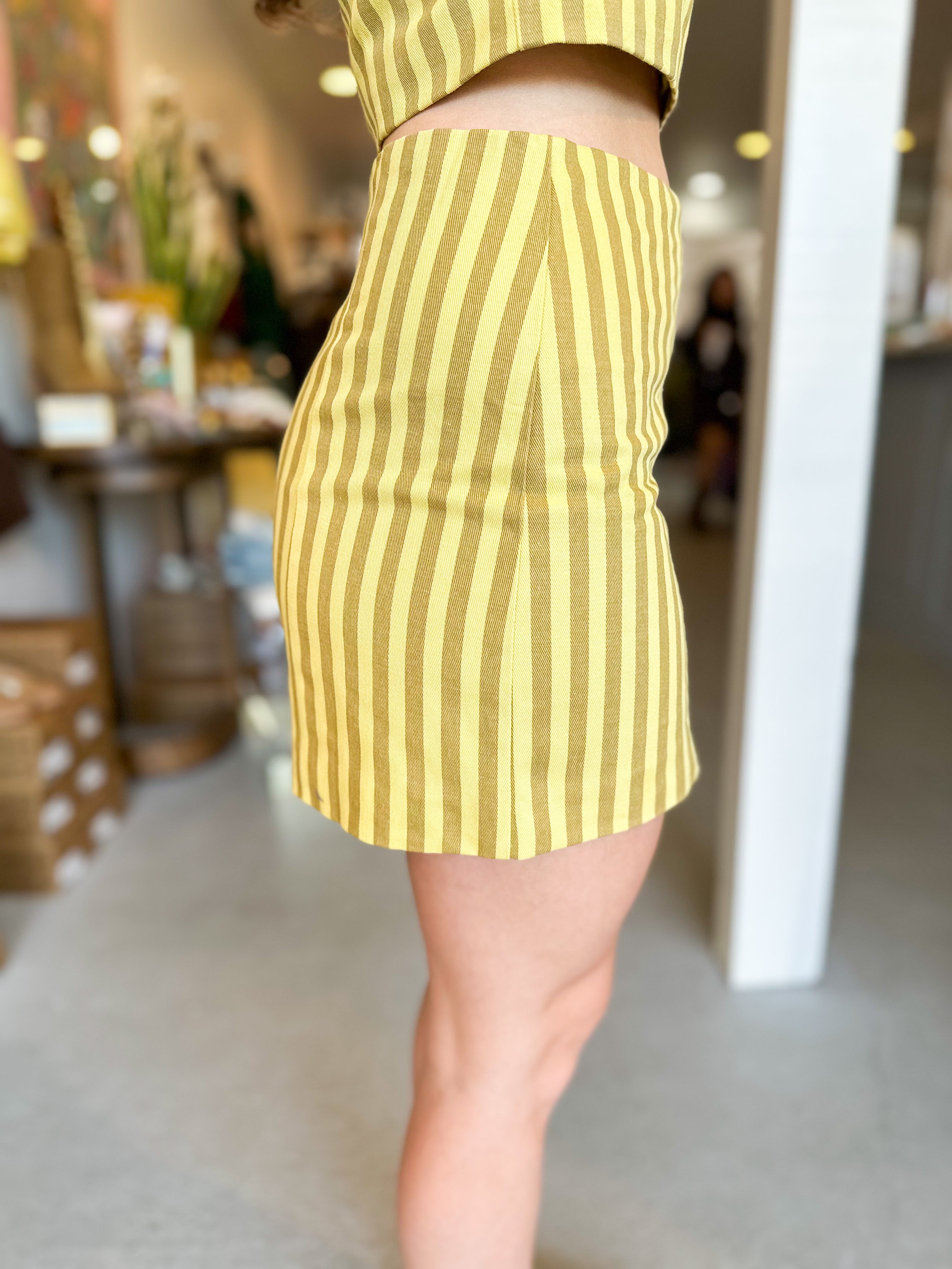 Signature Stripe Skirt