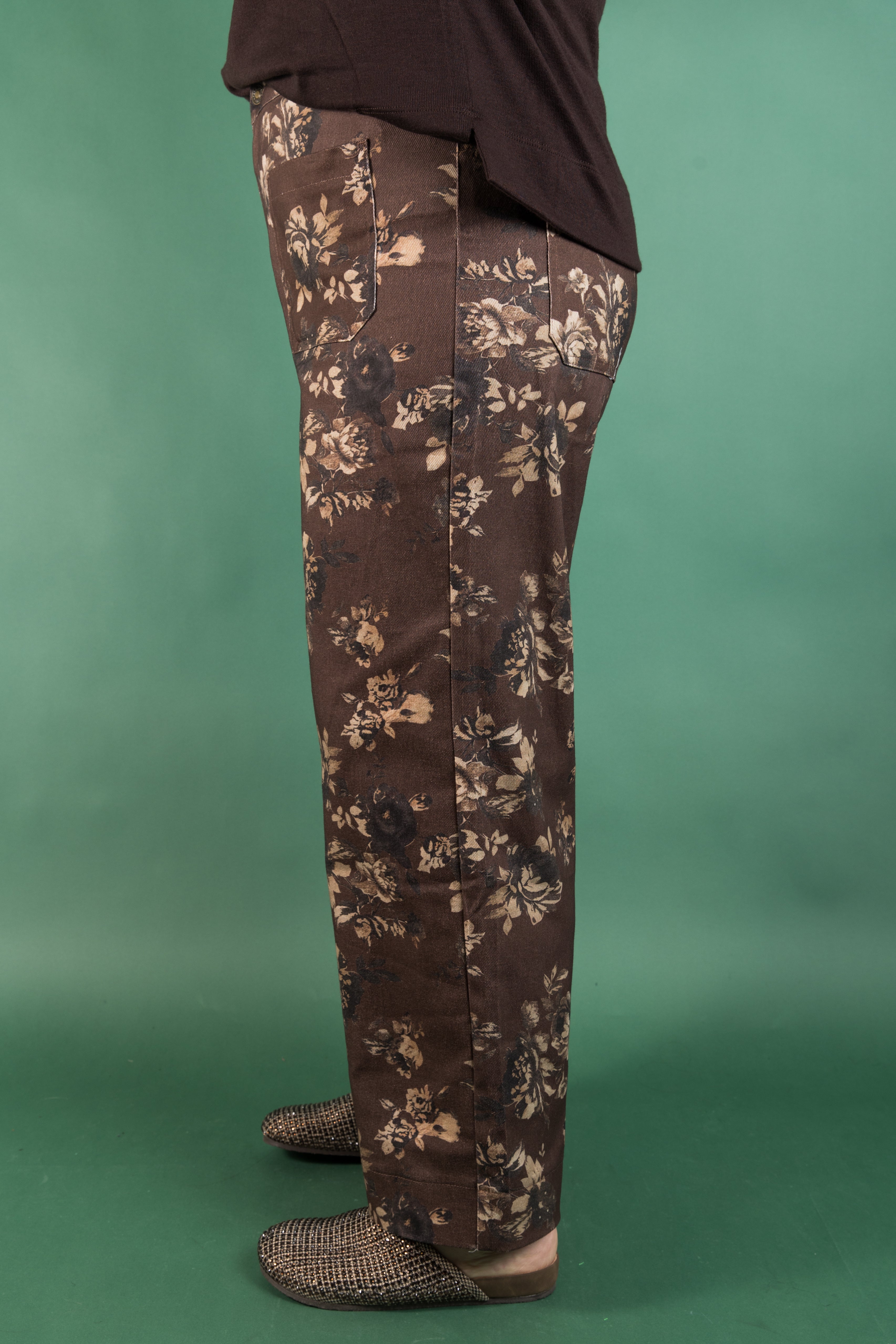 Plus Size Rustic Bloom Trousers