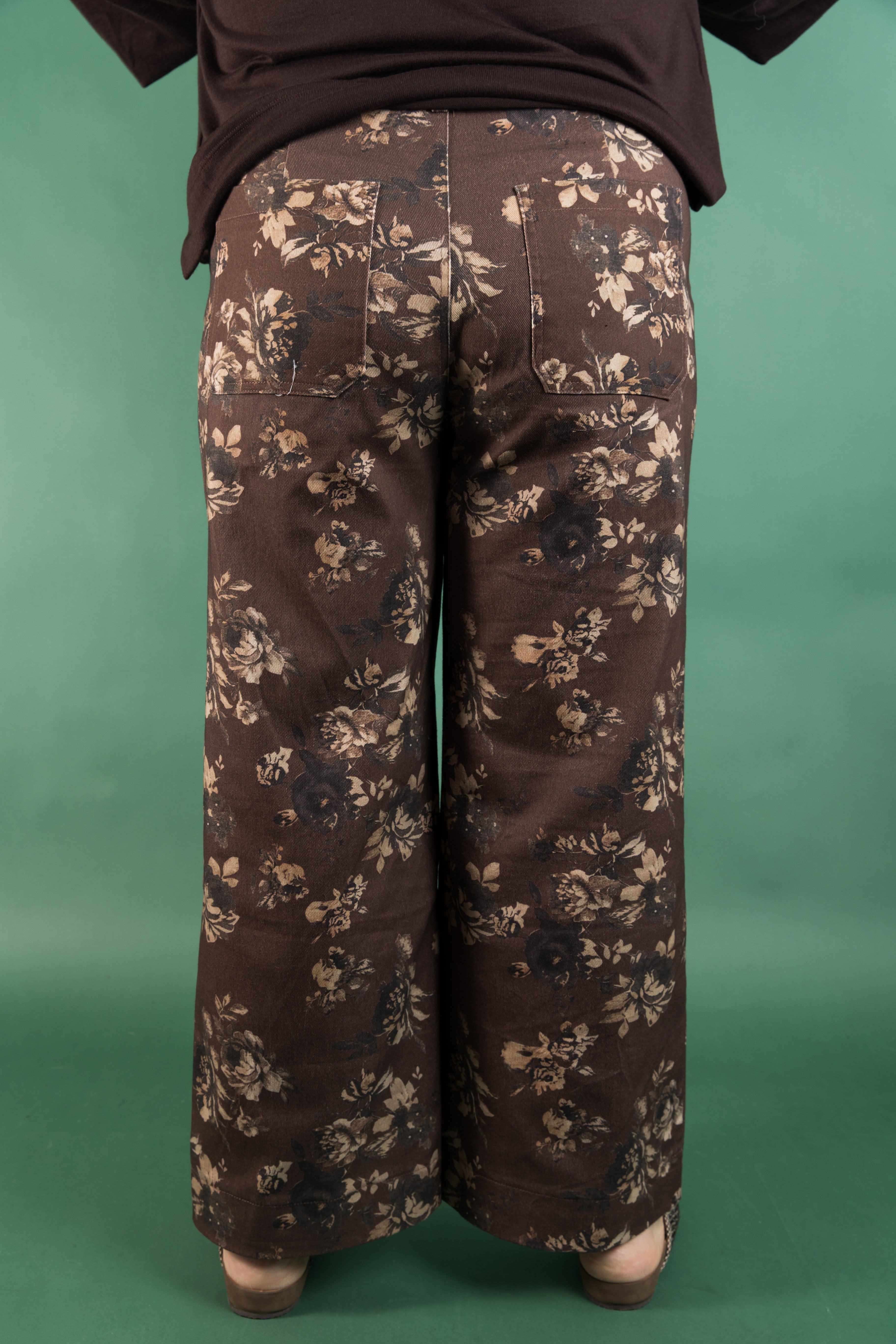 Plus Size Rustic Bloom Trousers